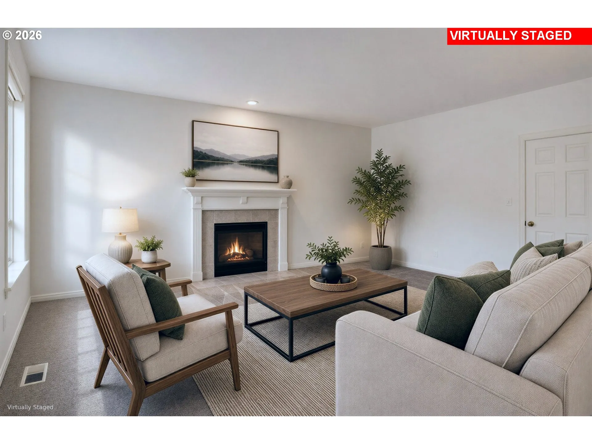 Living Room-Fireplace