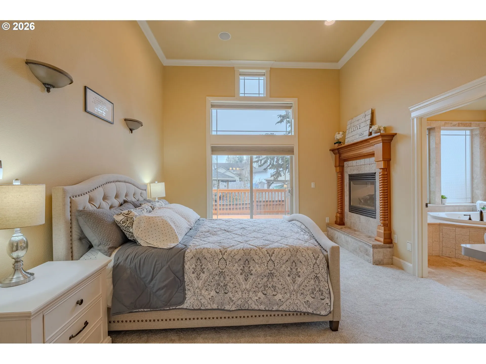 Primary Bedroom-Fireplace