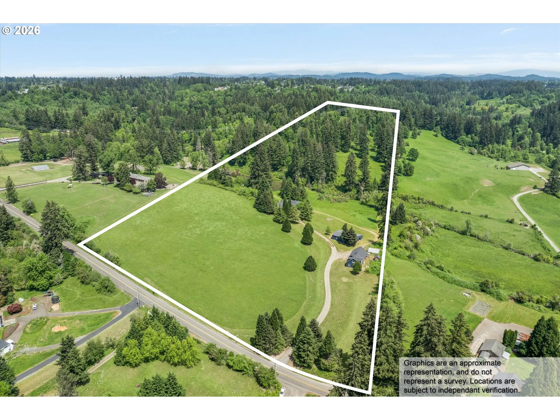 Approximate Property Lines-Wooded / Acreage