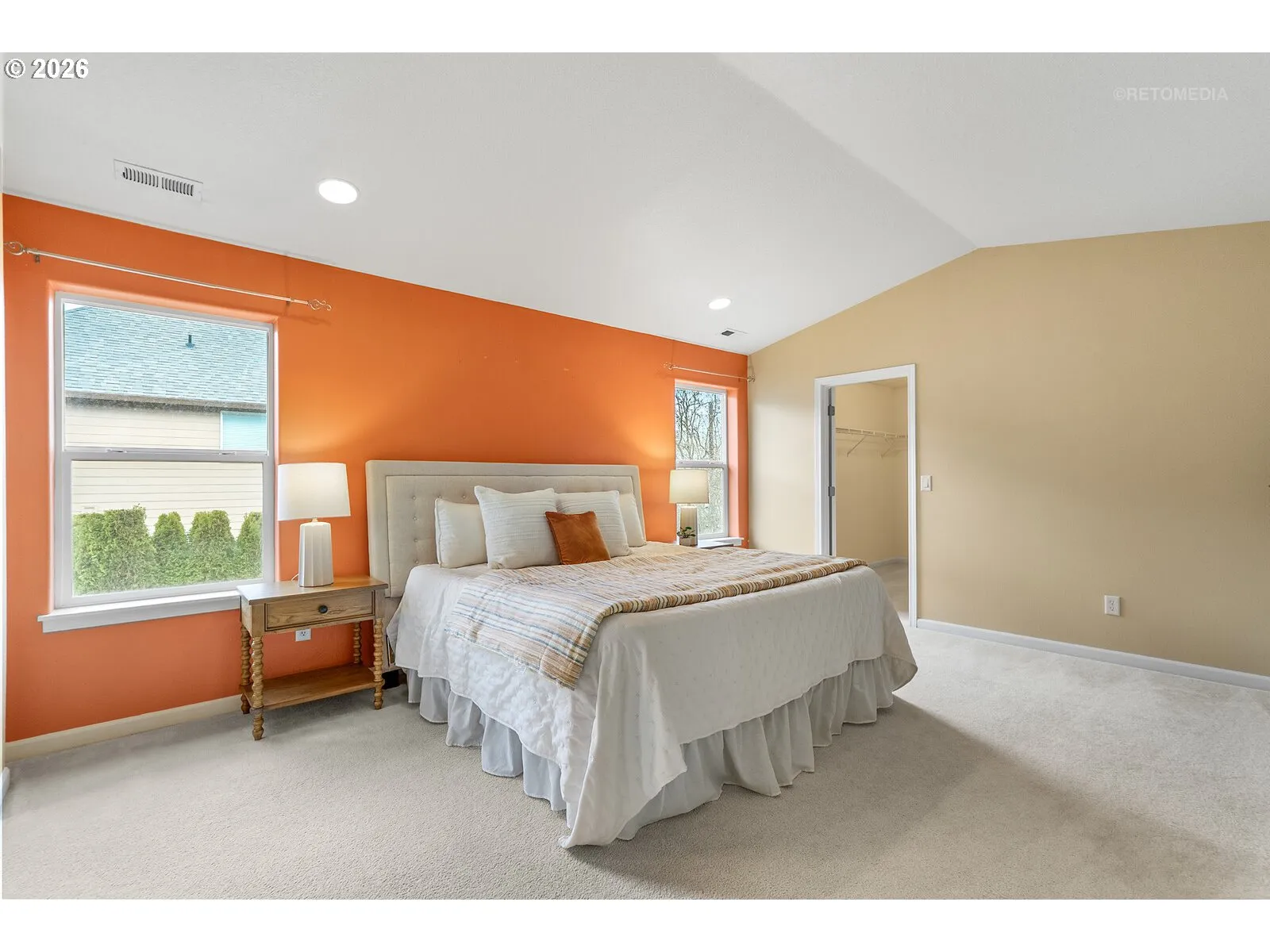 Owner's Suite Bedroom-Vaulted Ceilings