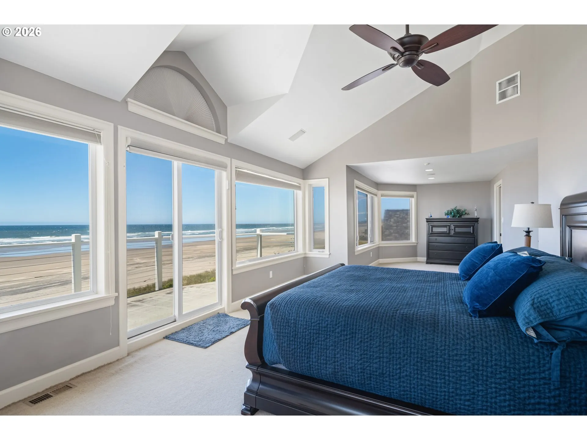 Bedroom, Owner's Suite-Vaulted Ceilings