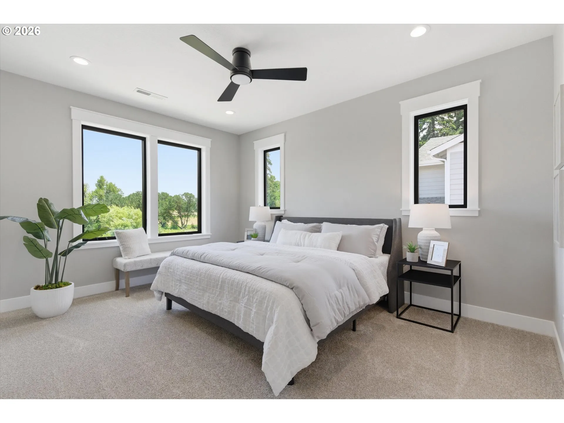 Bedroom, Primary-Ceiling Fan