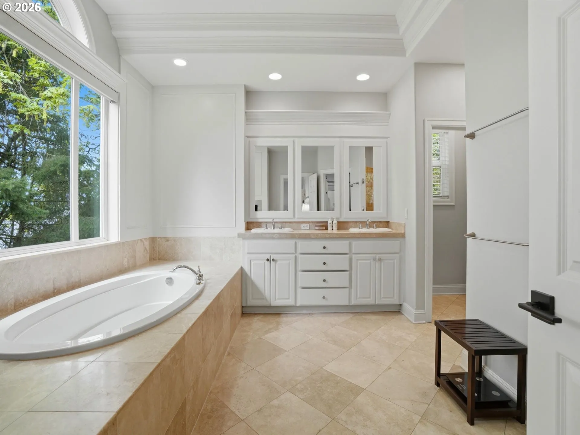 Bathroom, Attached-Double Sinks