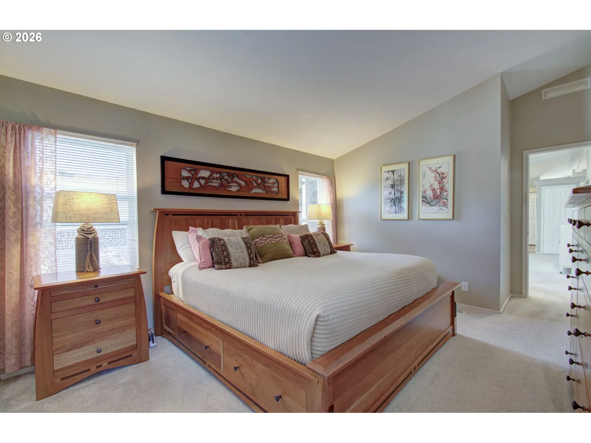 Bedroom, Primary-Vaulted Ceilings