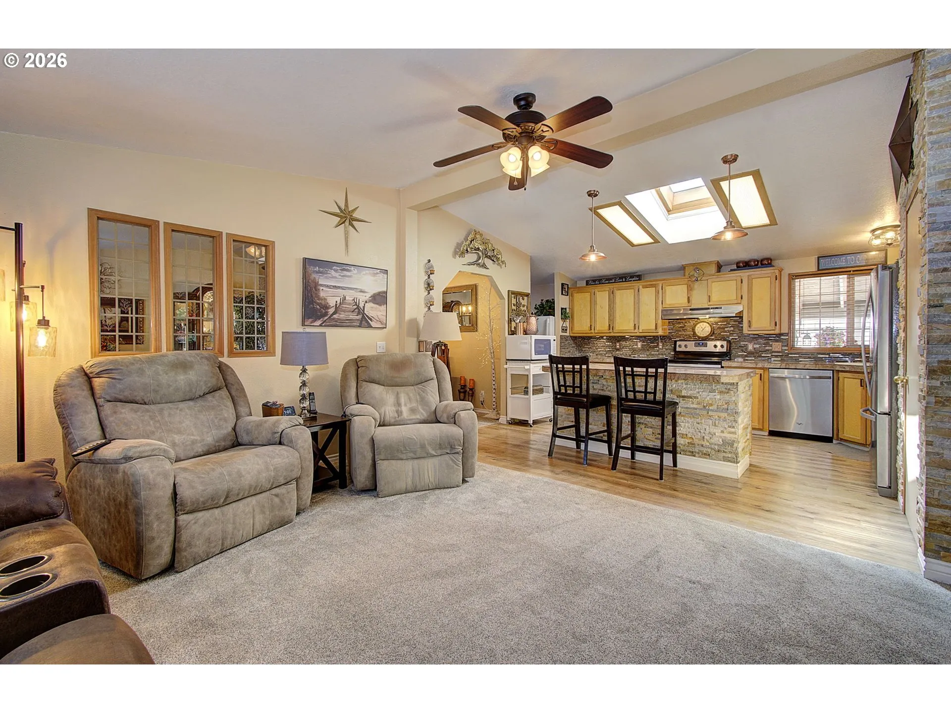 Kitchen/Family Room-Ceiling Fan