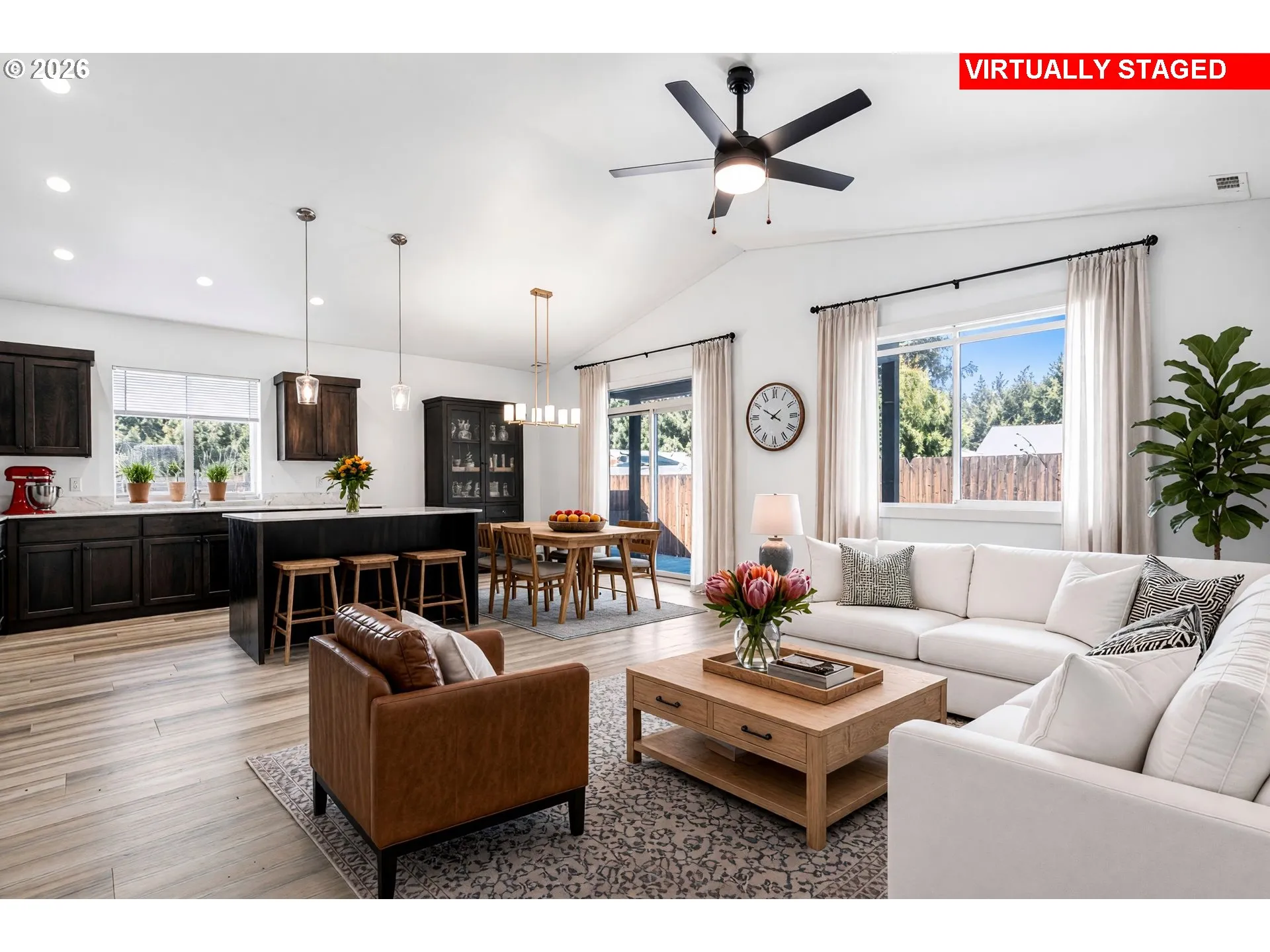 Living Room/Dining Room-Ceiling Fan
