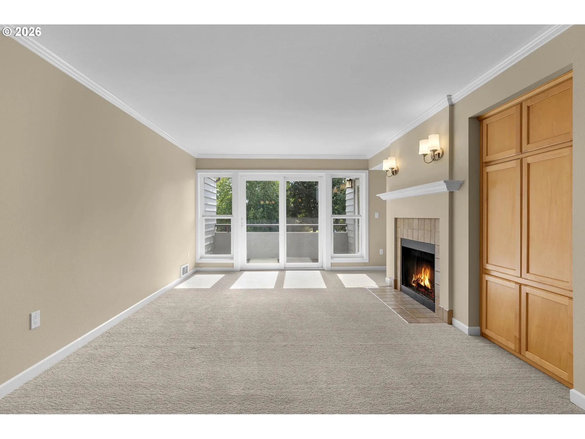 Living Room-Fireplace