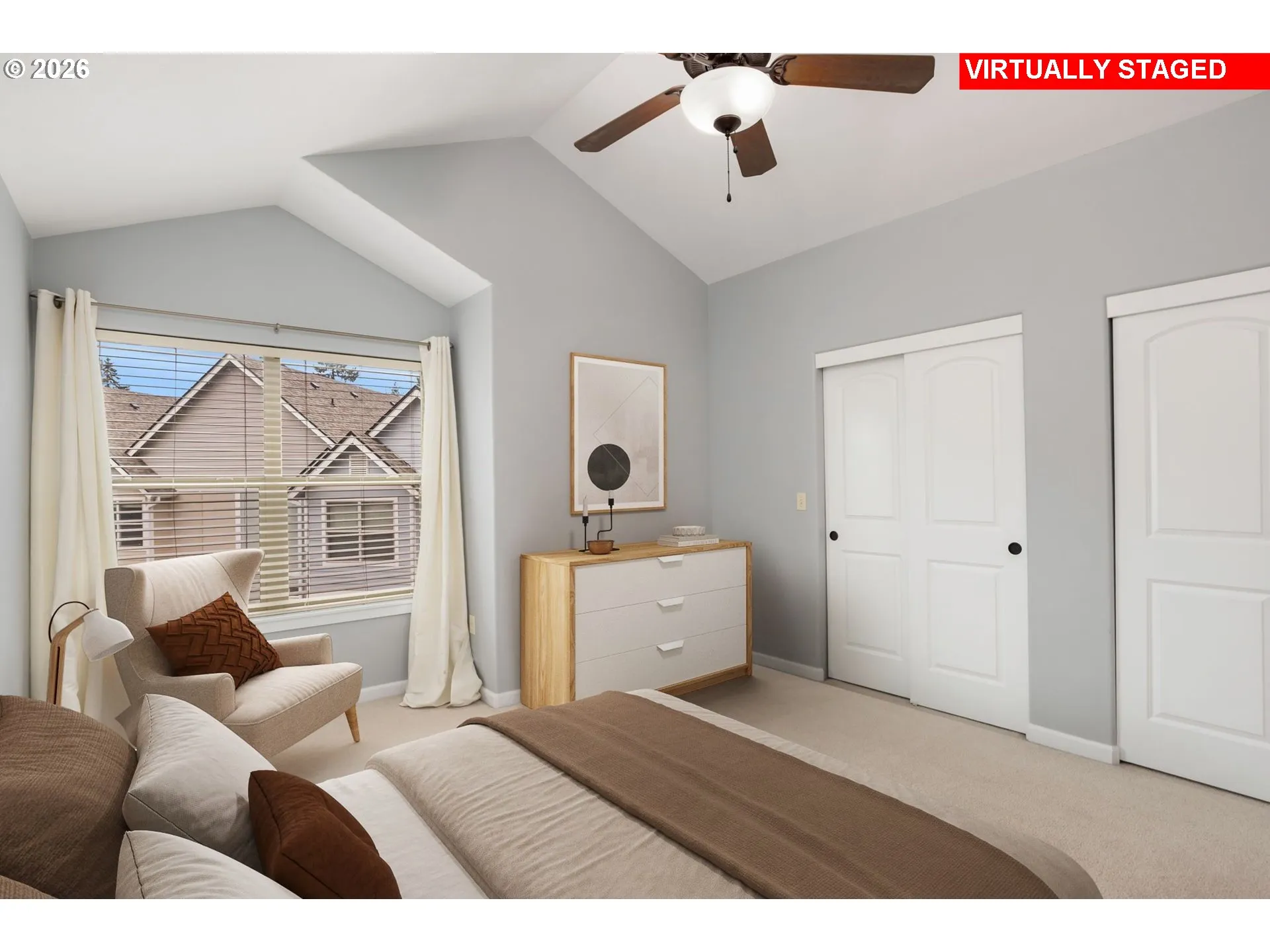 Primary Bedroom-Vaulted Ceilings