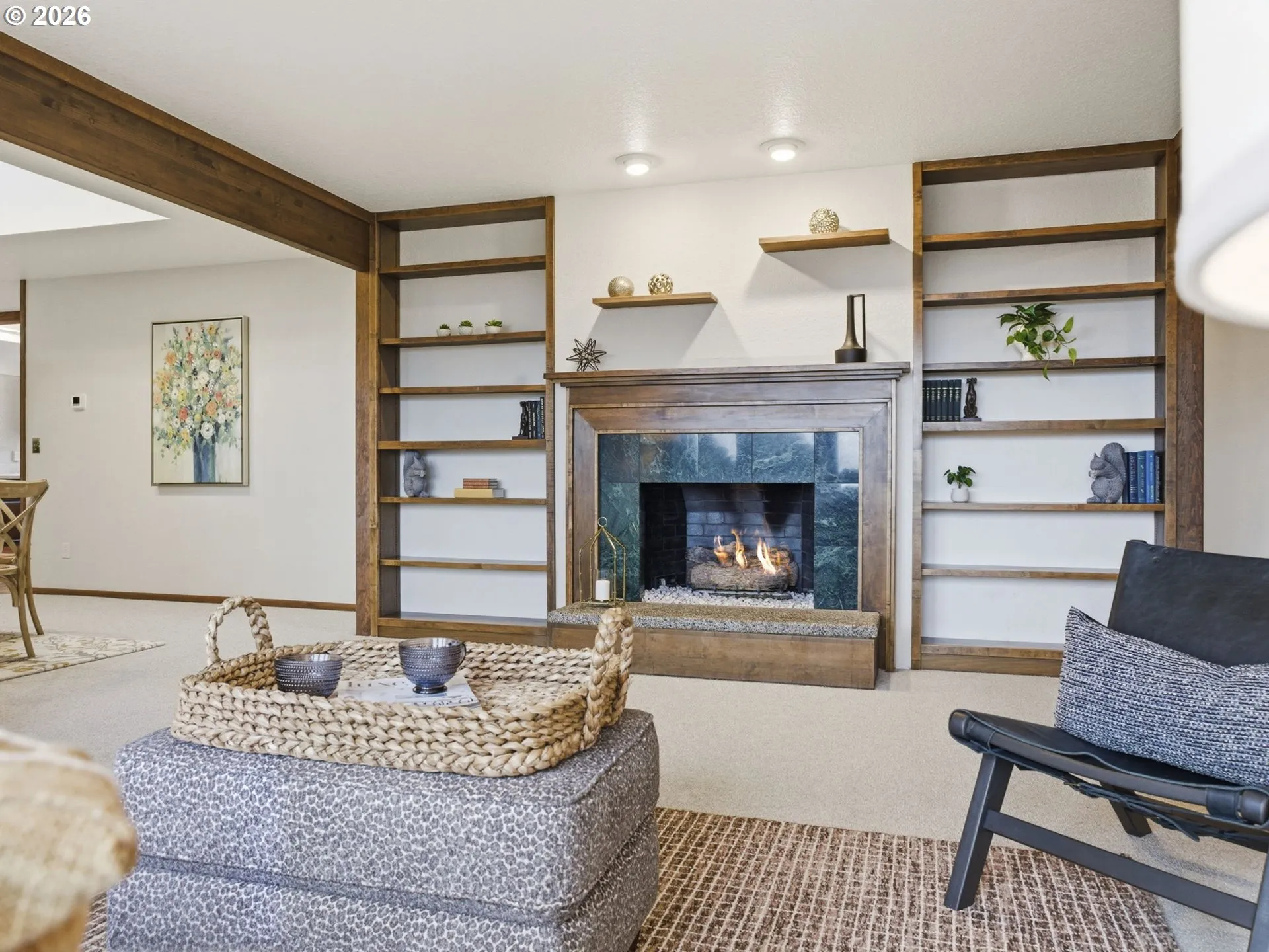 Living Room-Fireplace