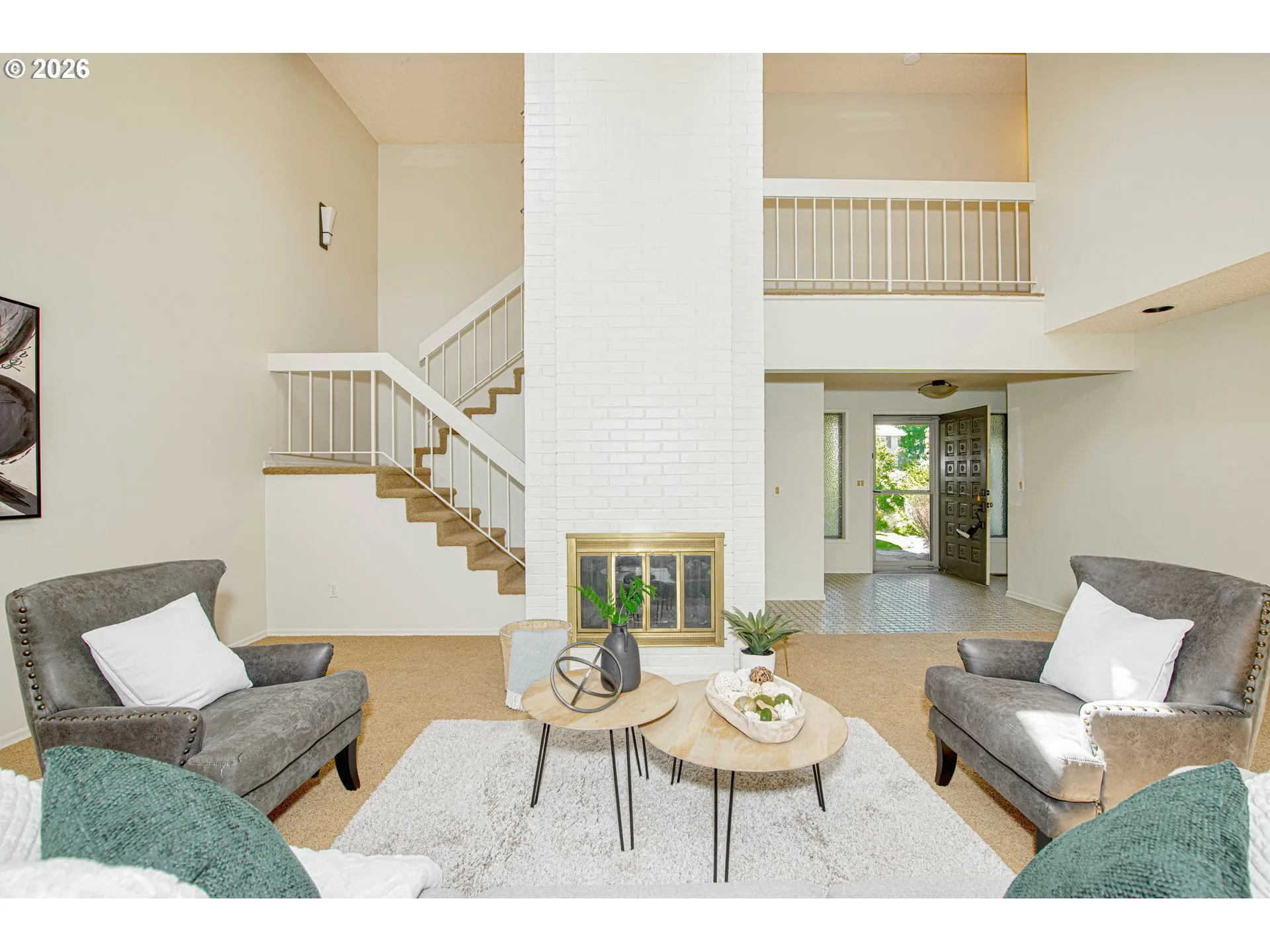 Living Room-Fireplace