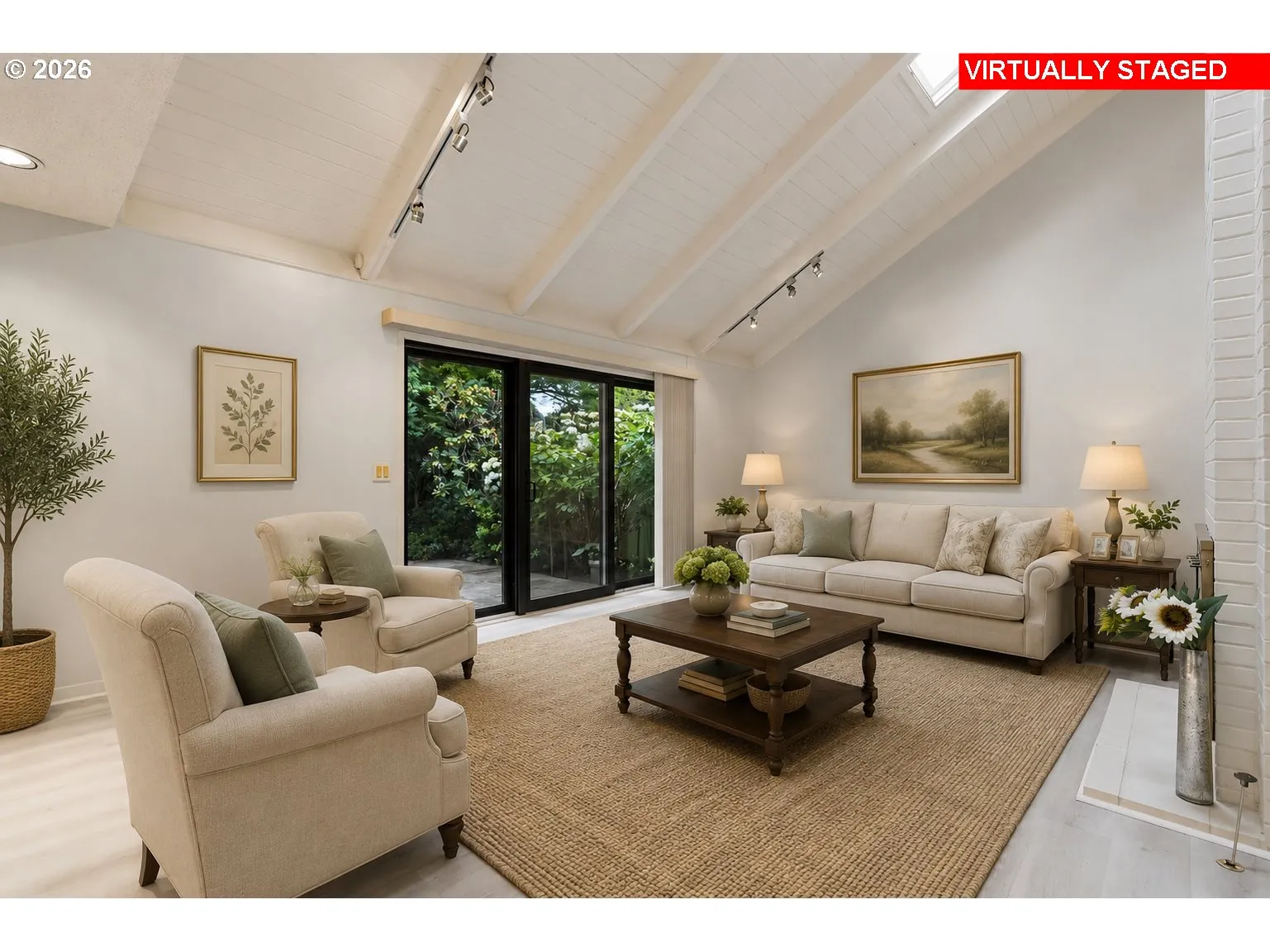 Living Room-Vaulted Ceilings