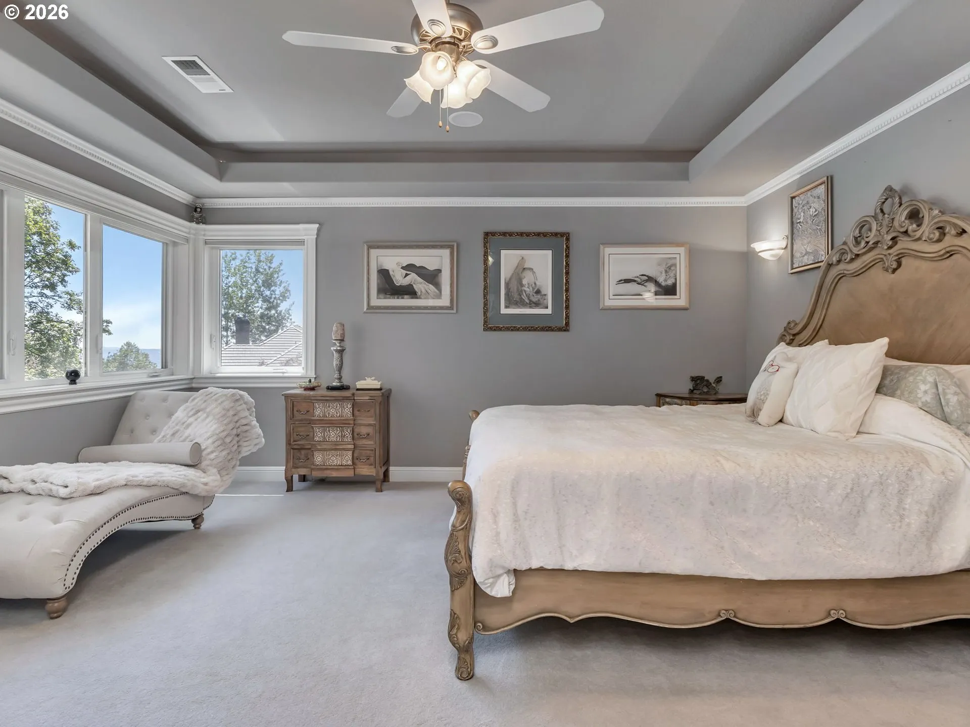 Bedroom, Owner's Suite-Coffered Ceilings