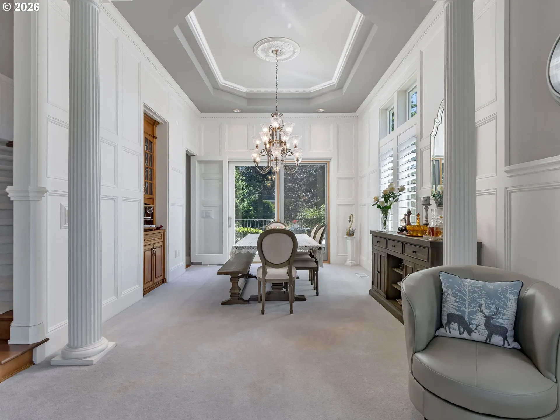 Dining Room-Coffered Ceilings