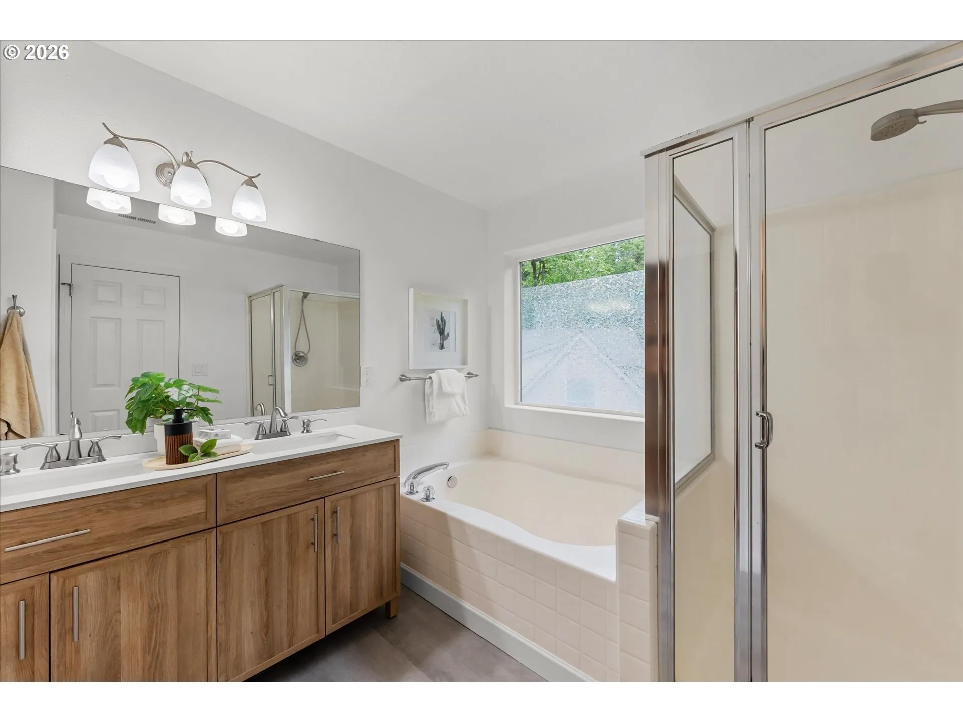 Bathroom, Attached-Double Sinks