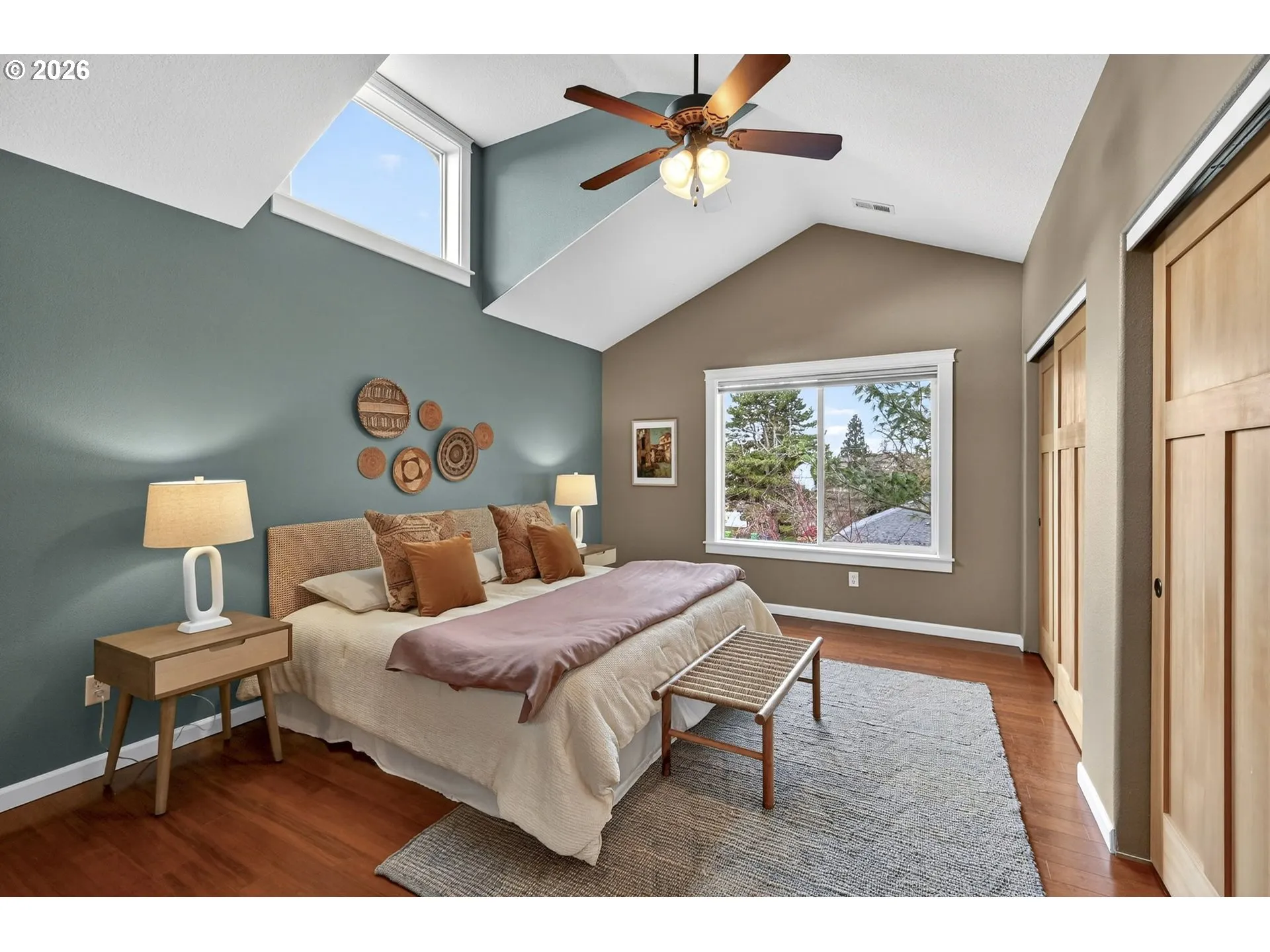 Primary Bedroom-Vaulted Ceilings