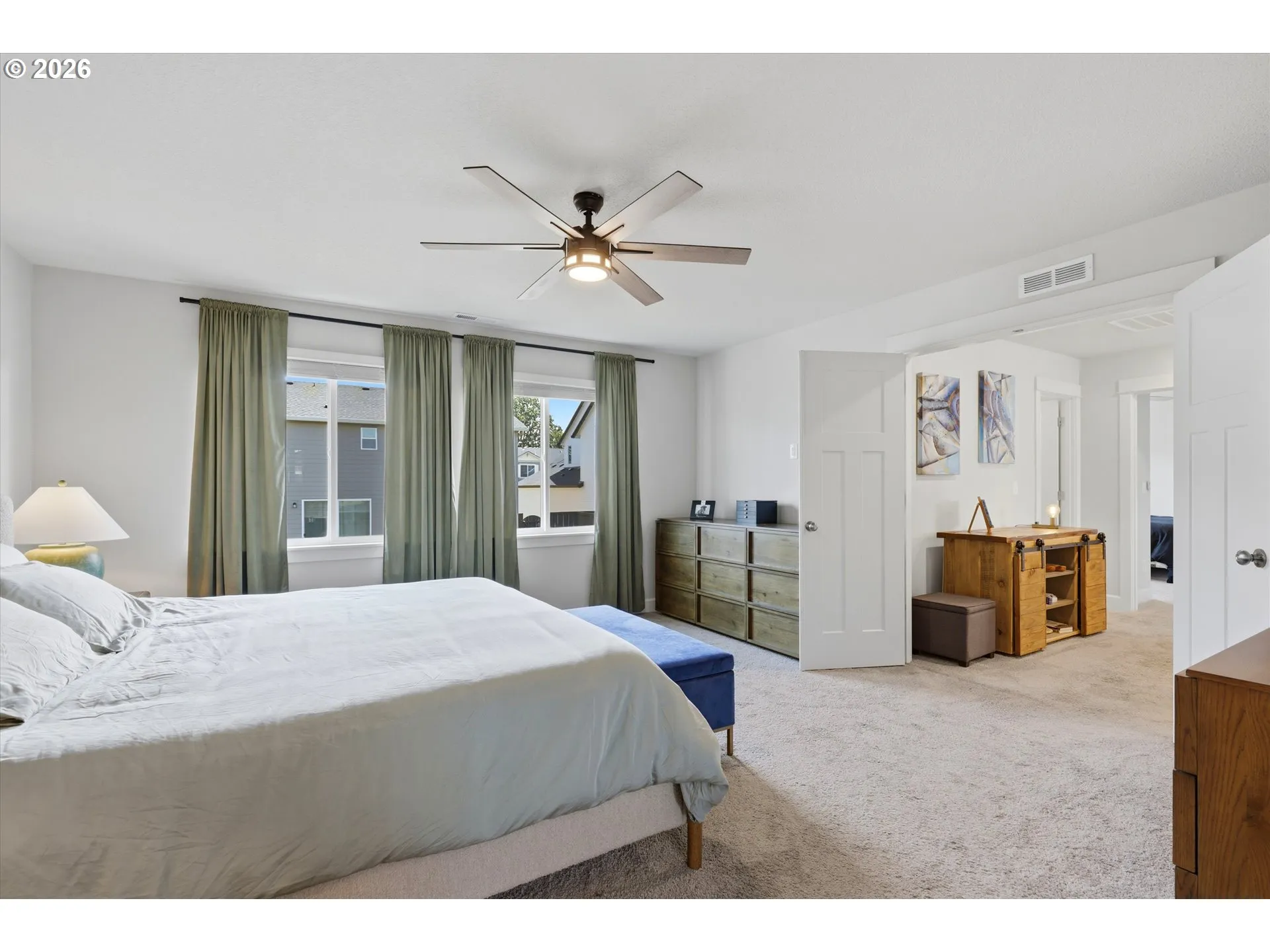 Bedroom, Owner's Suite-View From