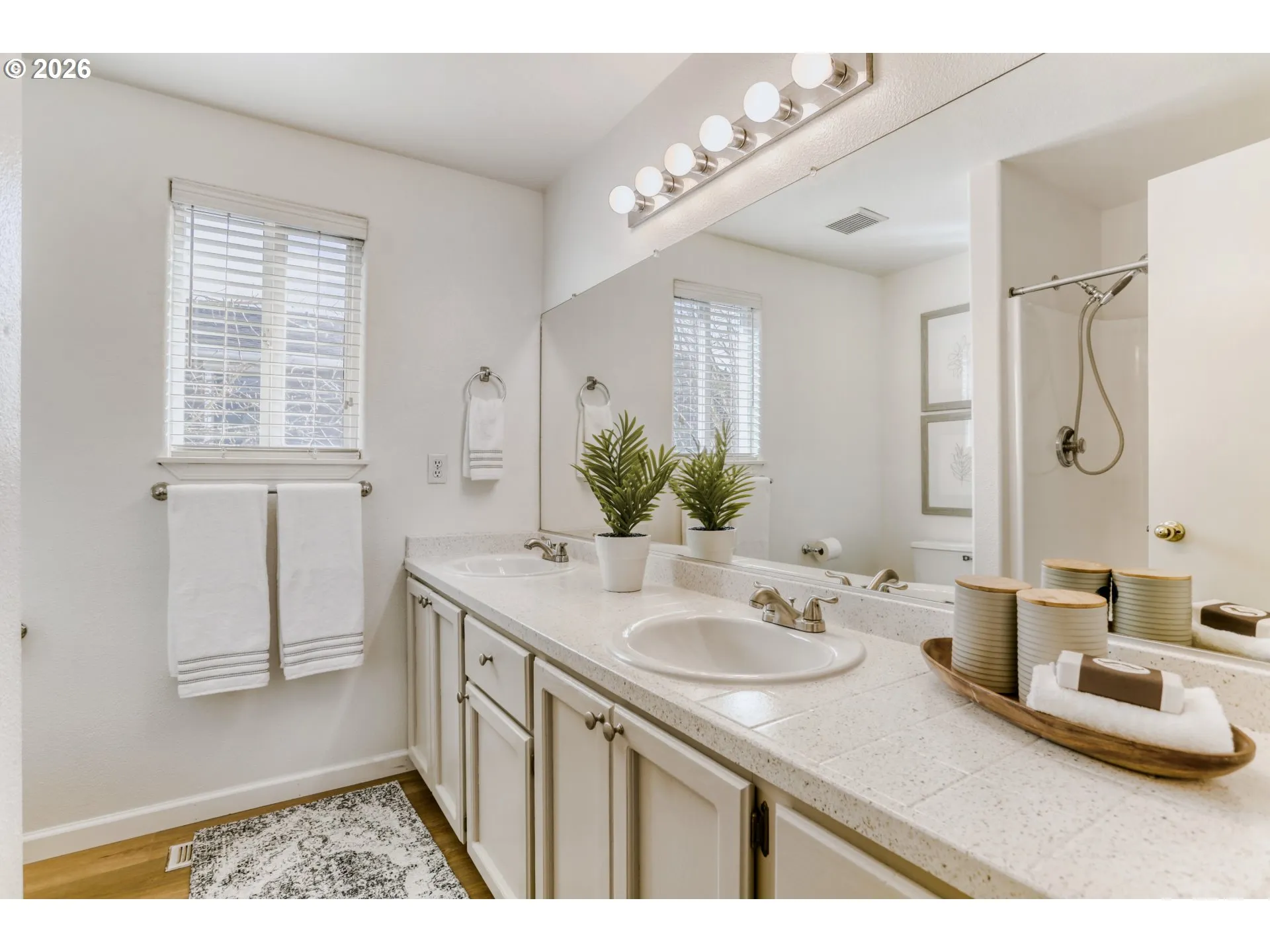 Bathroom, Attached-Double Sinks