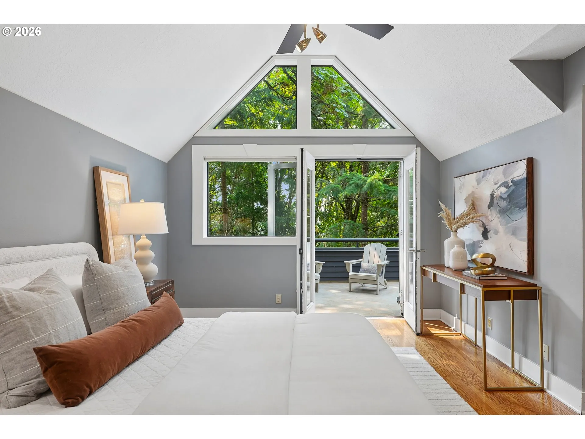 Owner's Suite Bedroom-Vaulted Ceilings