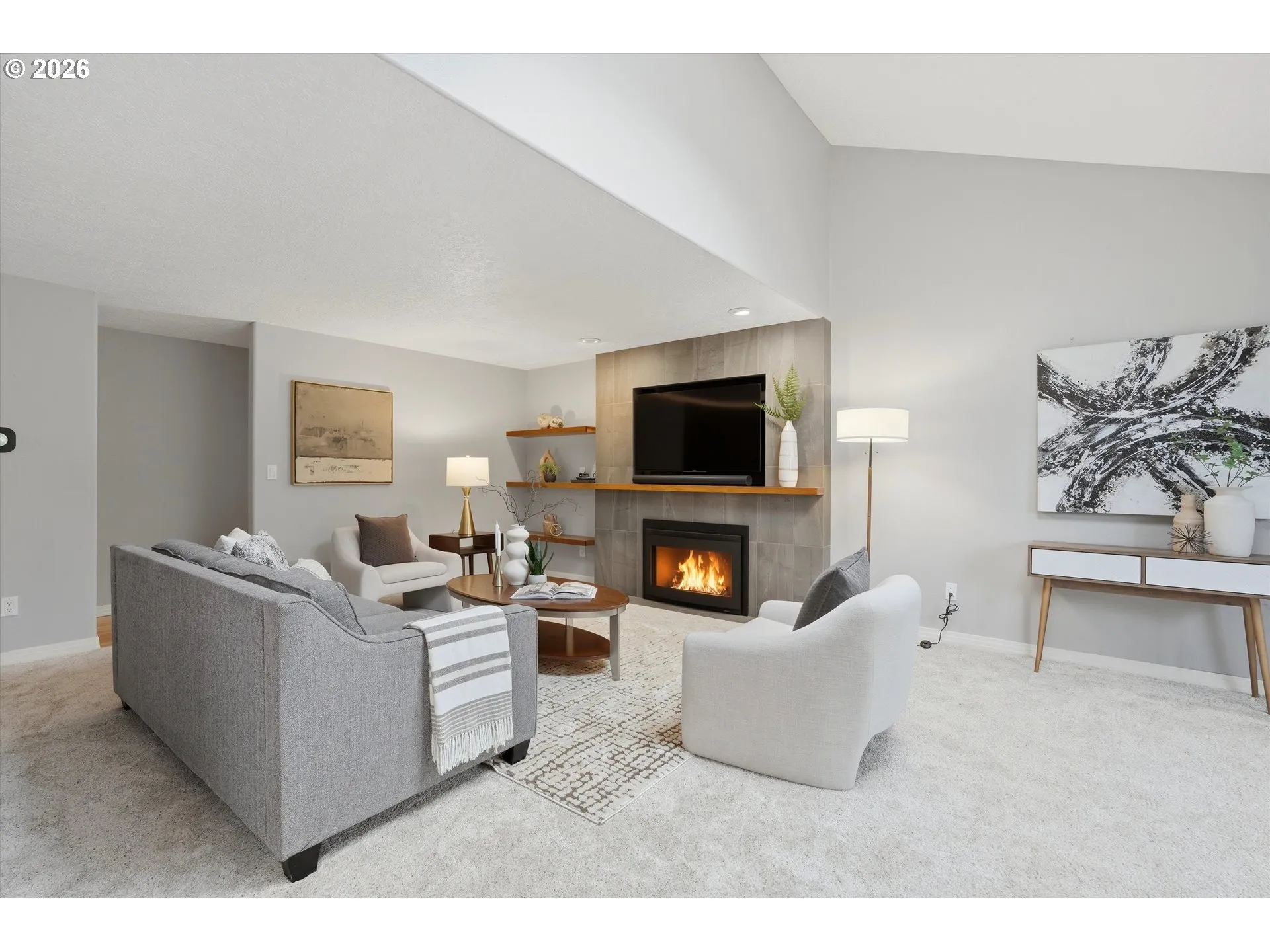 Living Room-Fireplace