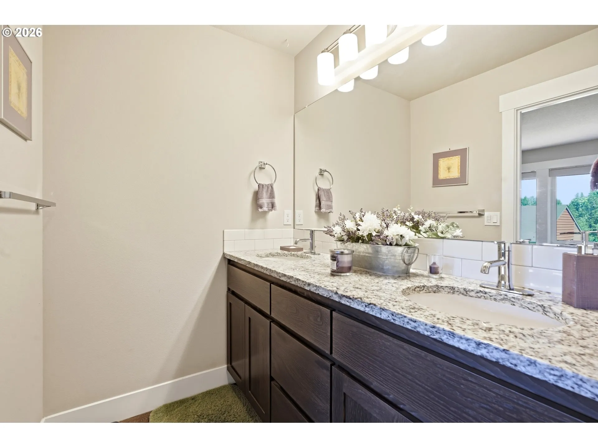 Bathroom, Attached-Double Sinks