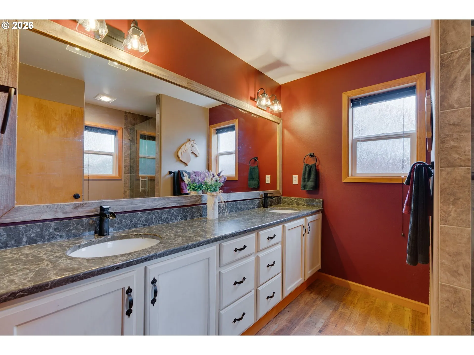 Bathroom, Attached-Double Sinks