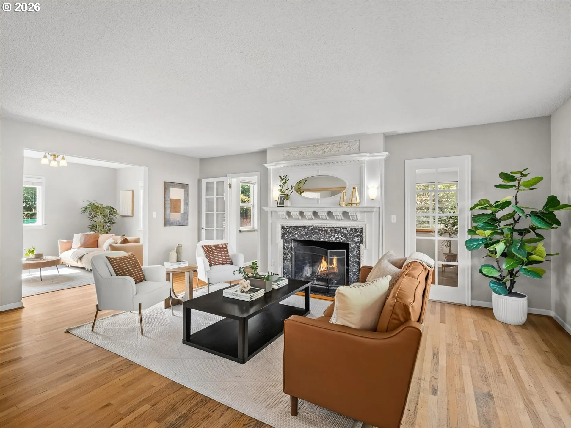 Living Room-Fireplace