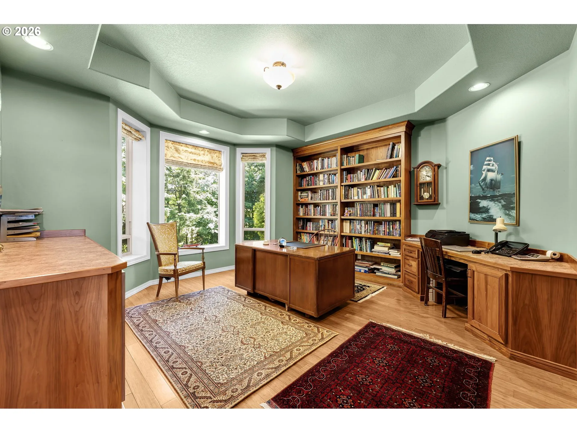 Den/Office-Coffered Ceilings