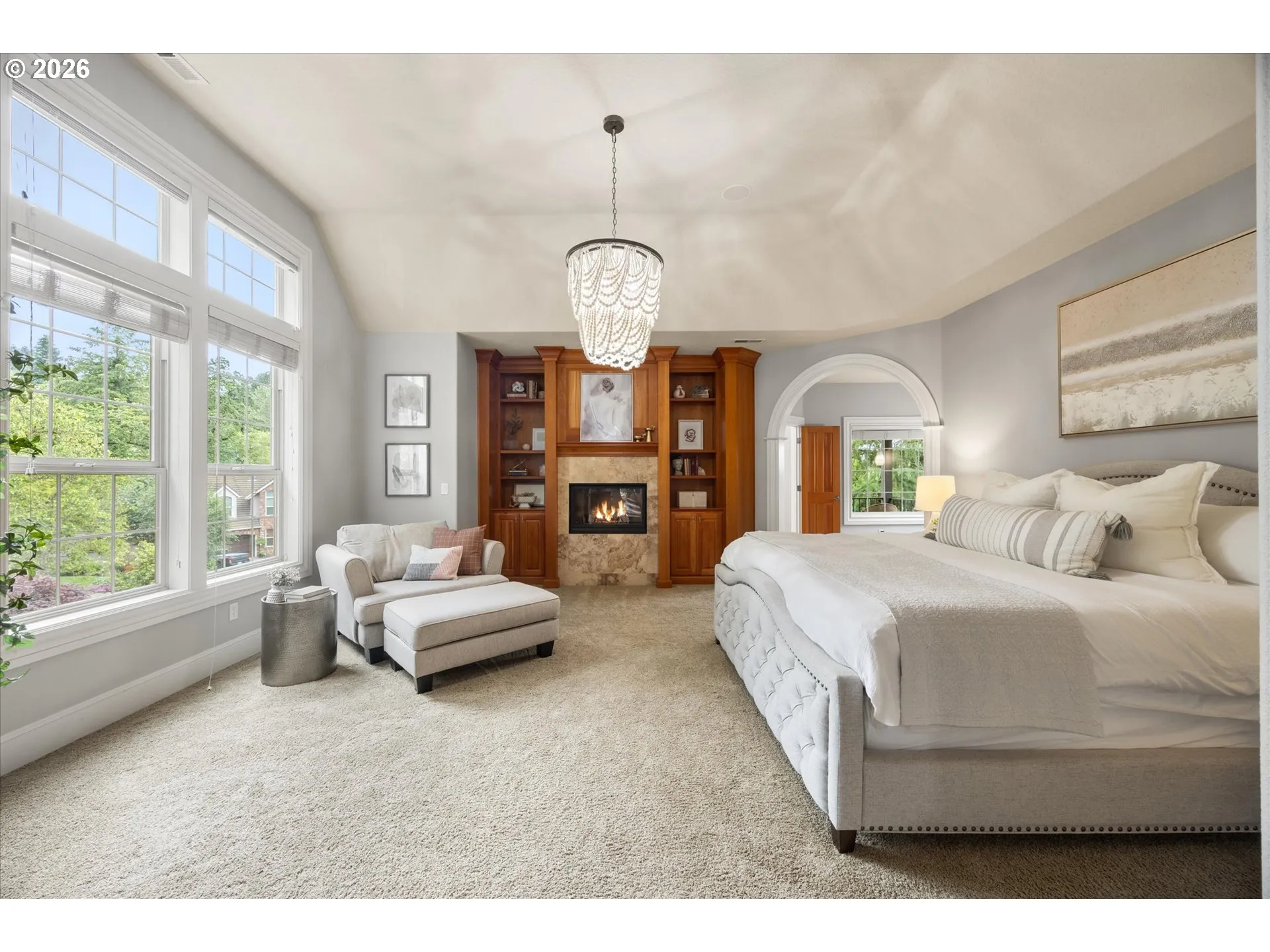 Primary Bedroom-Fireplace