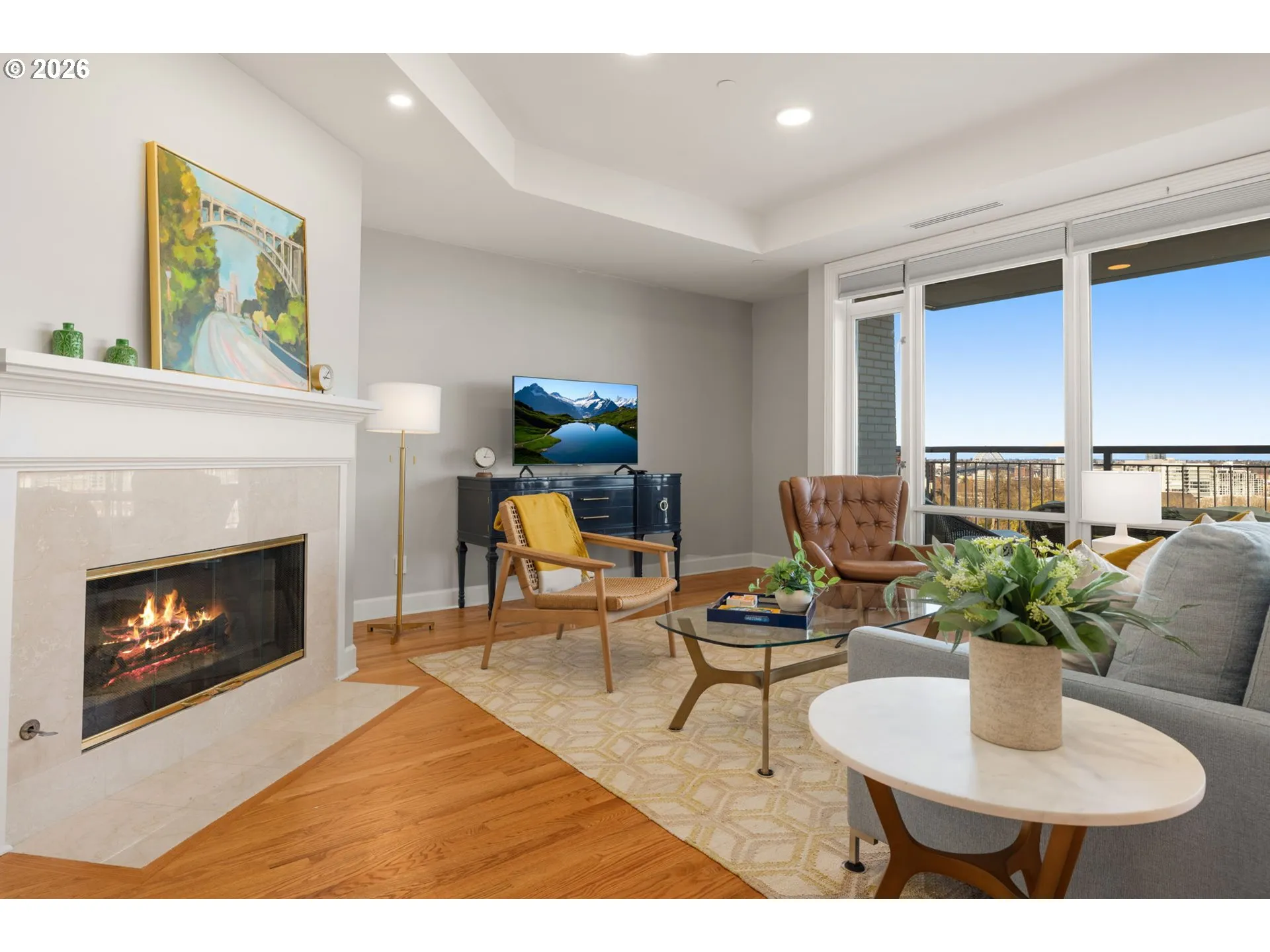 Living Room-Fireplace