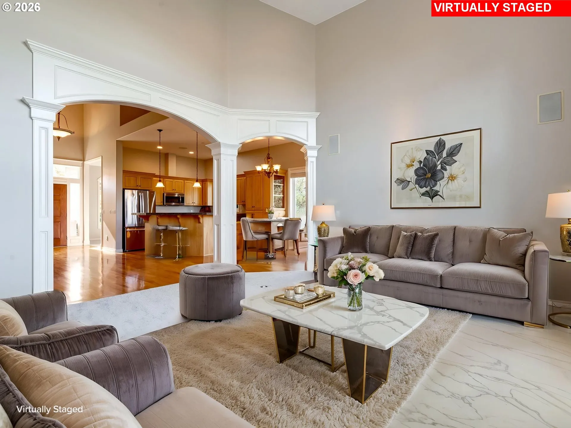 Living Room-Vaulted Ceilings