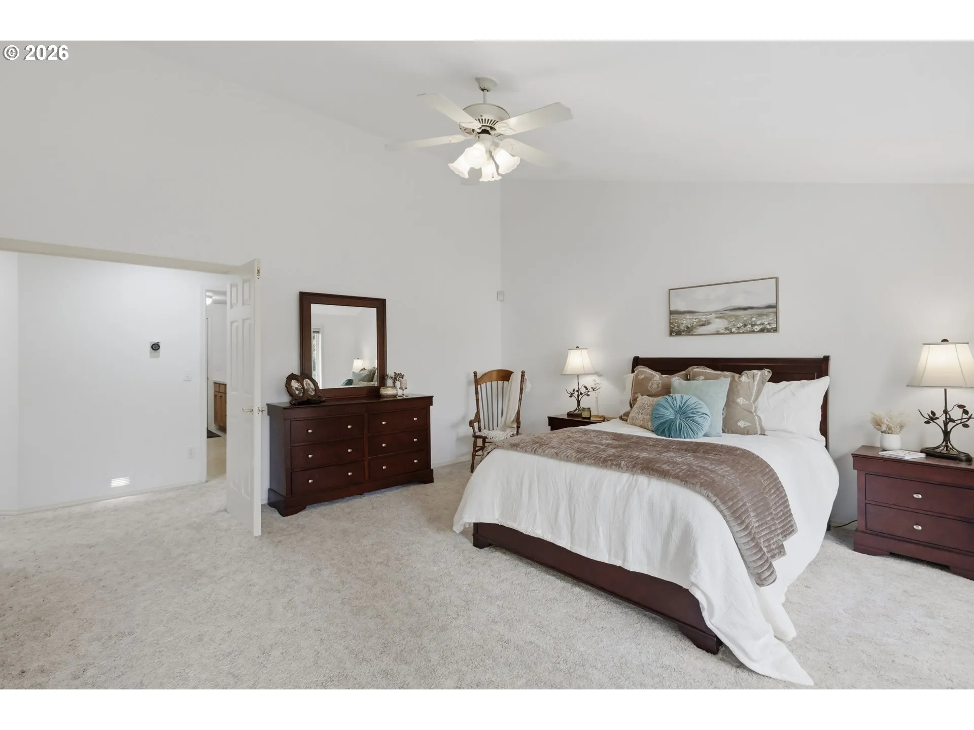 Bedroom, Primary-Ceiling Fan