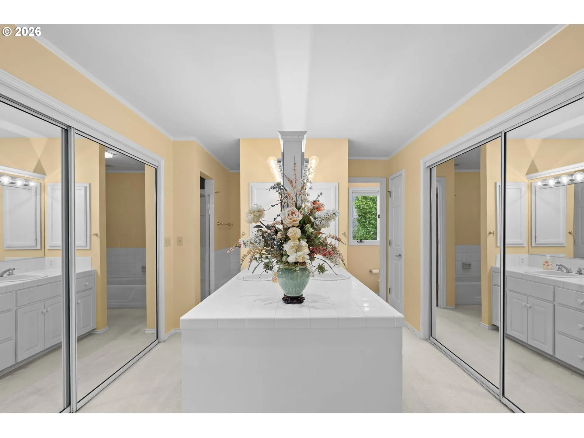 Bathroom, Attached-Double Sinks