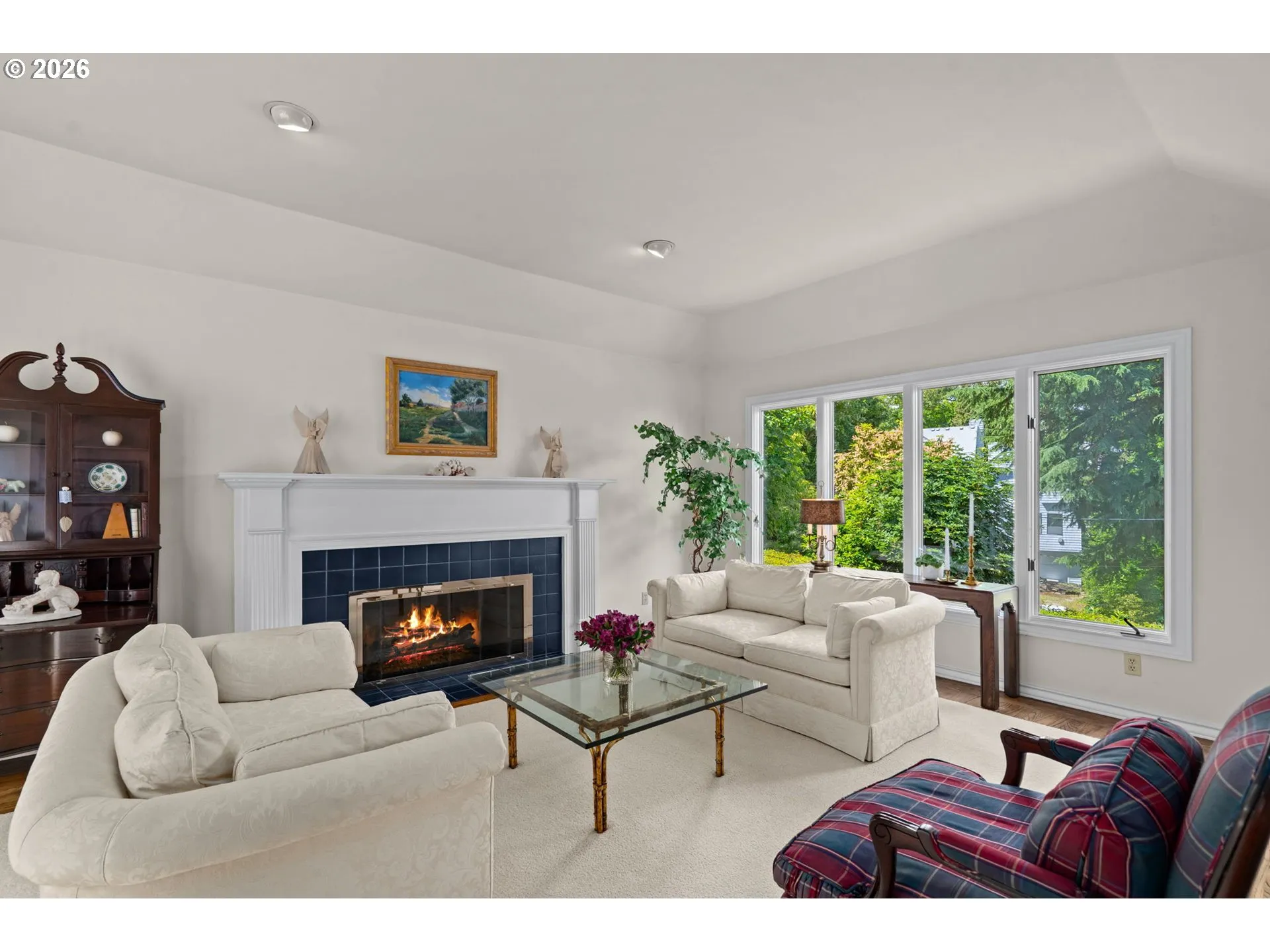 Living Room-Coffered Ceilings
