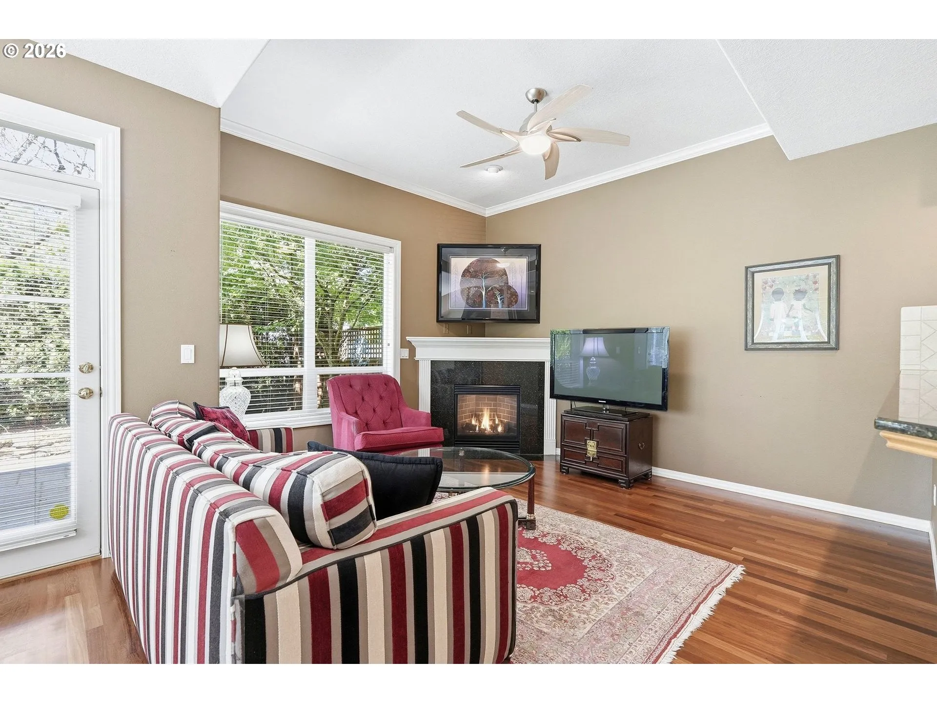 Living Room-Coffered Ceilings