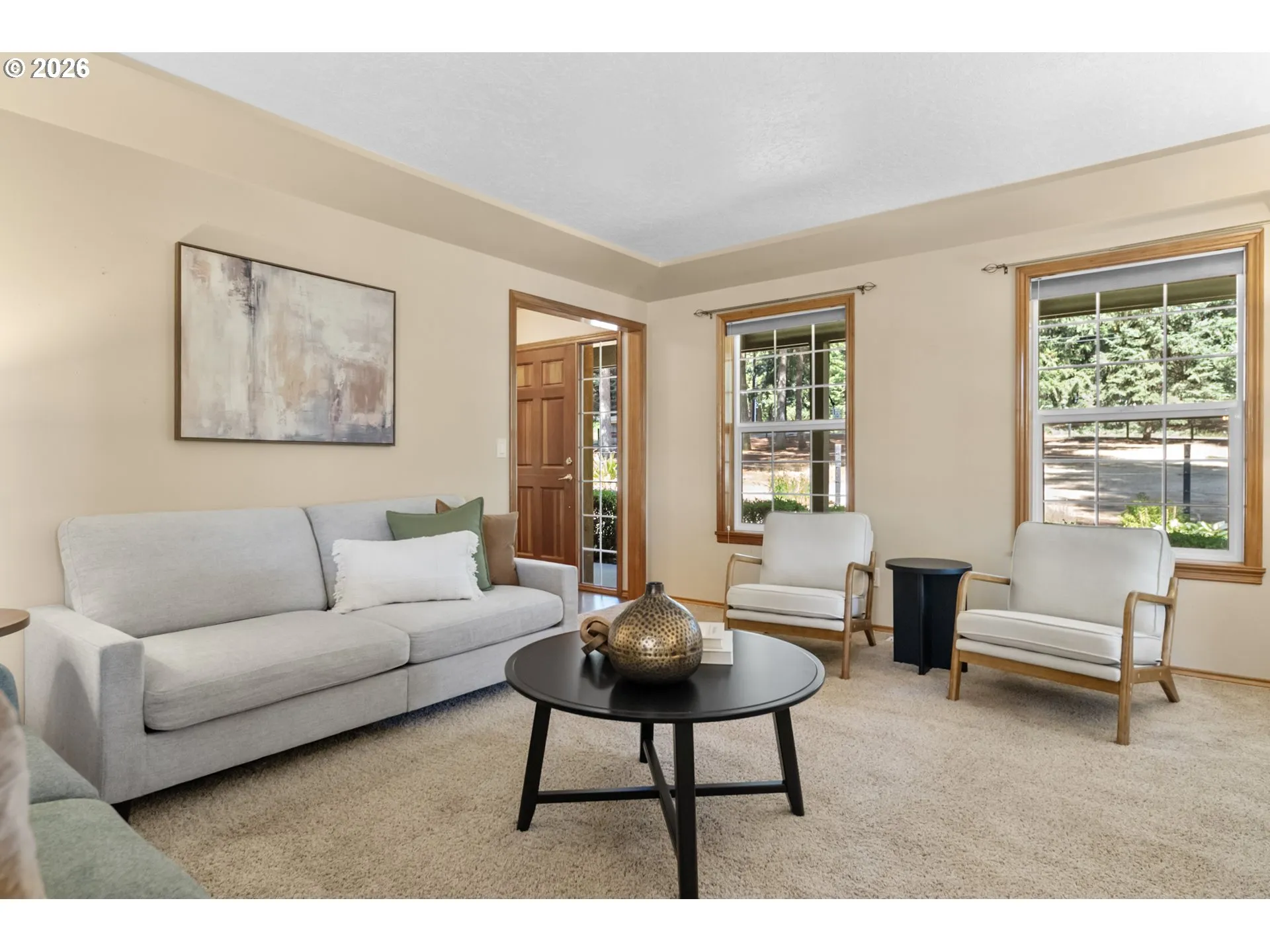Living Room-Coffered Ceilings