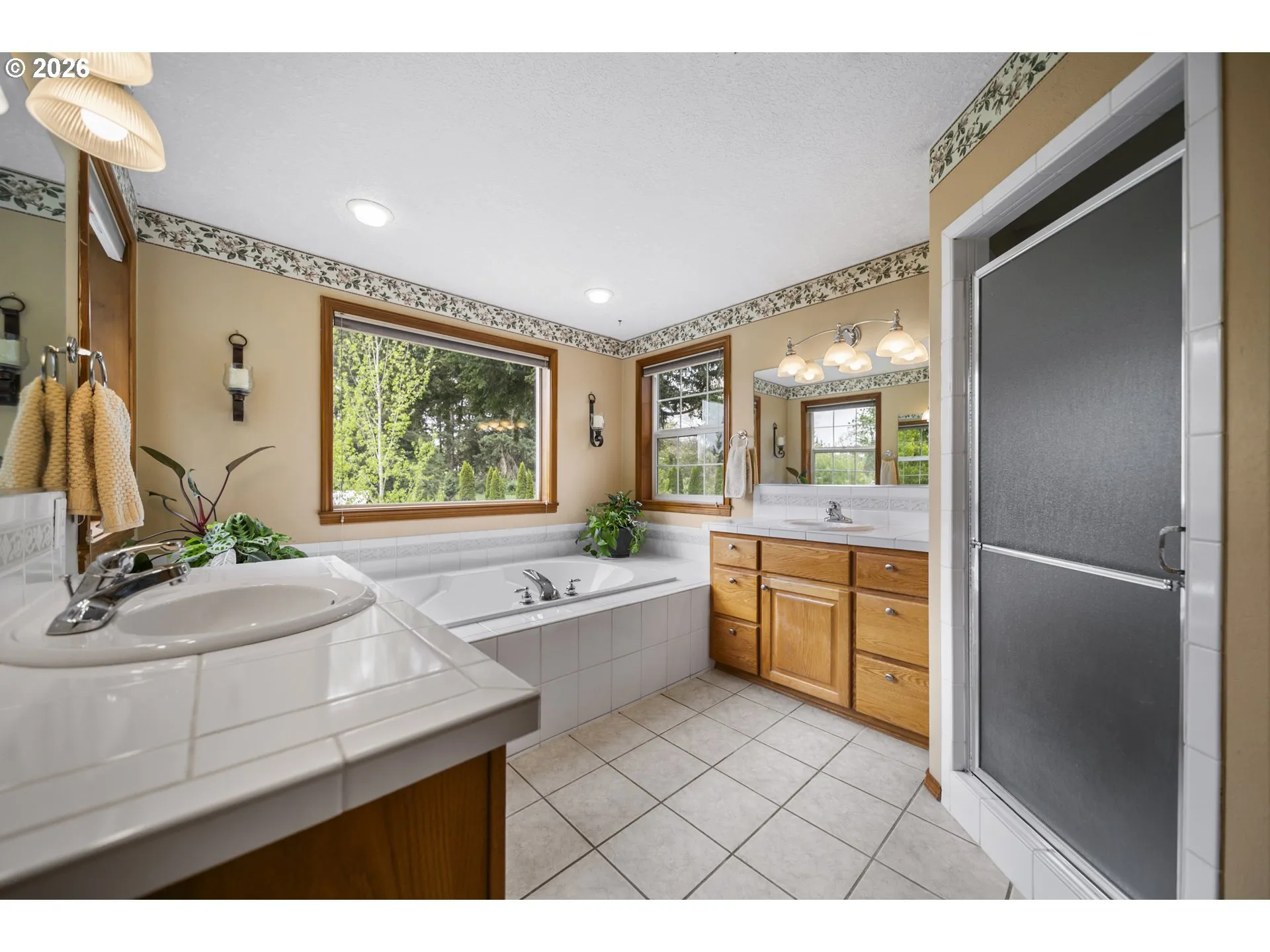 Bathroom, Attached-Double Sinks