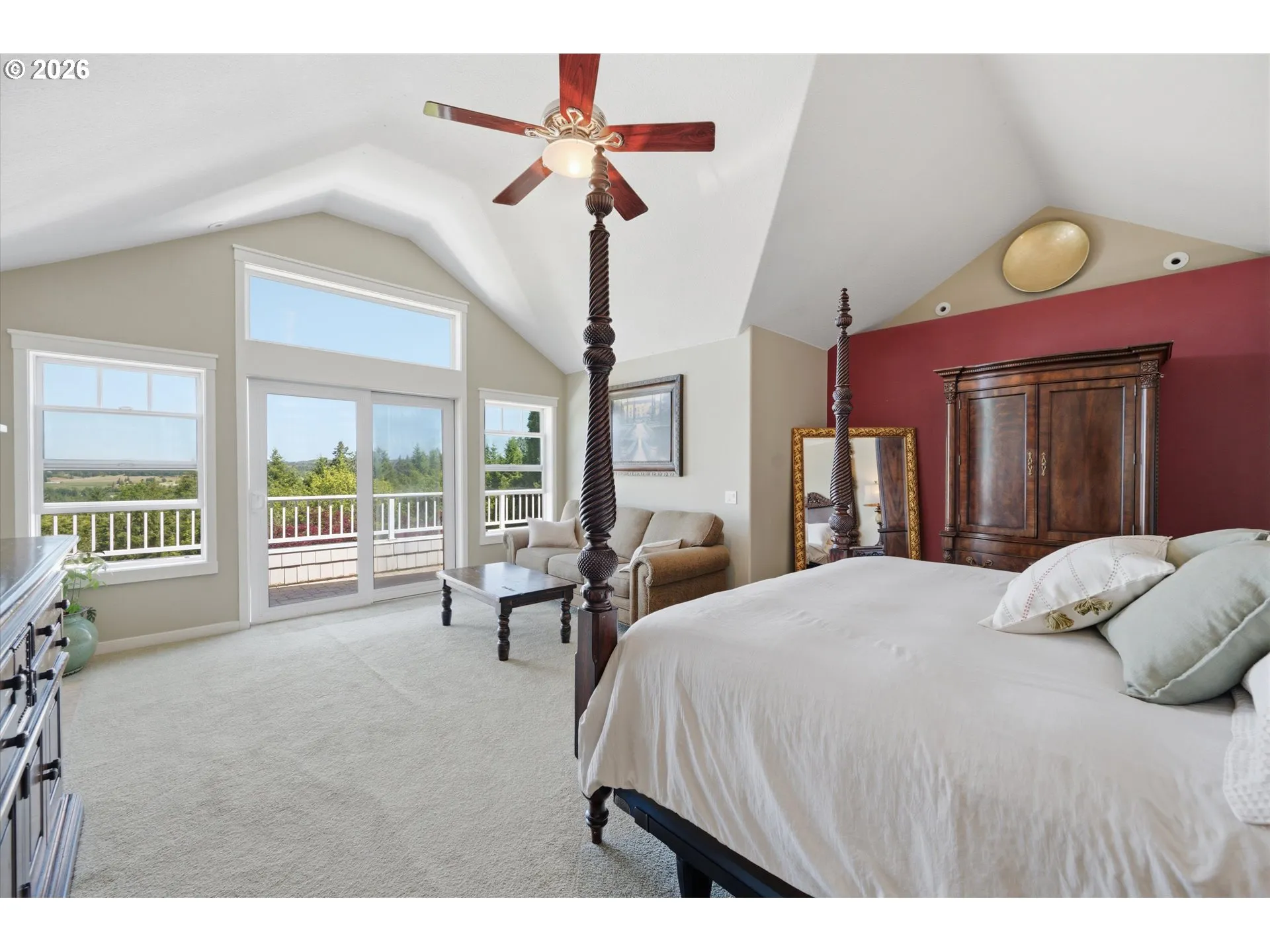 Primary Bedroom-Vaulted Ceilings