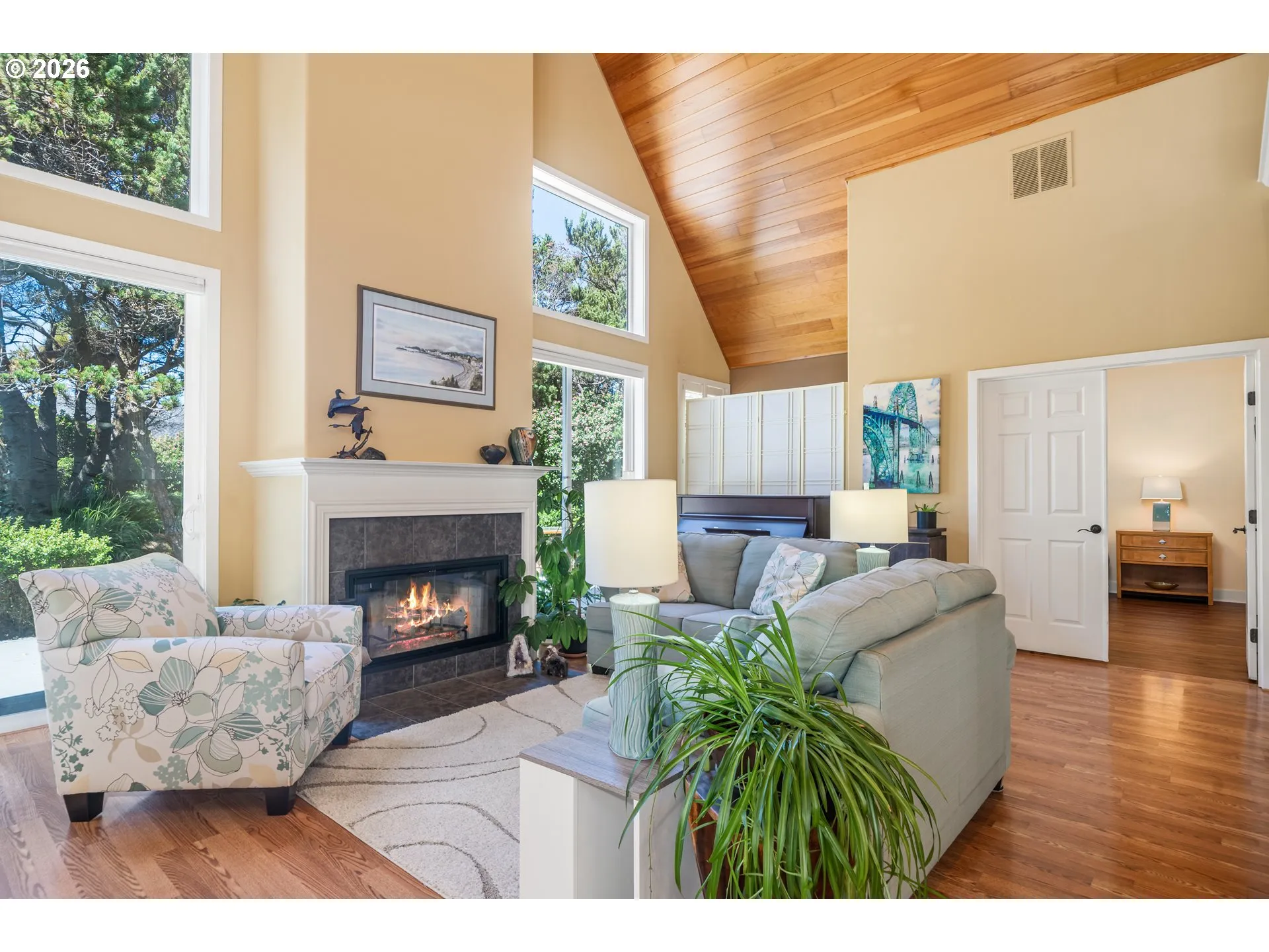Living Room-Fireplace