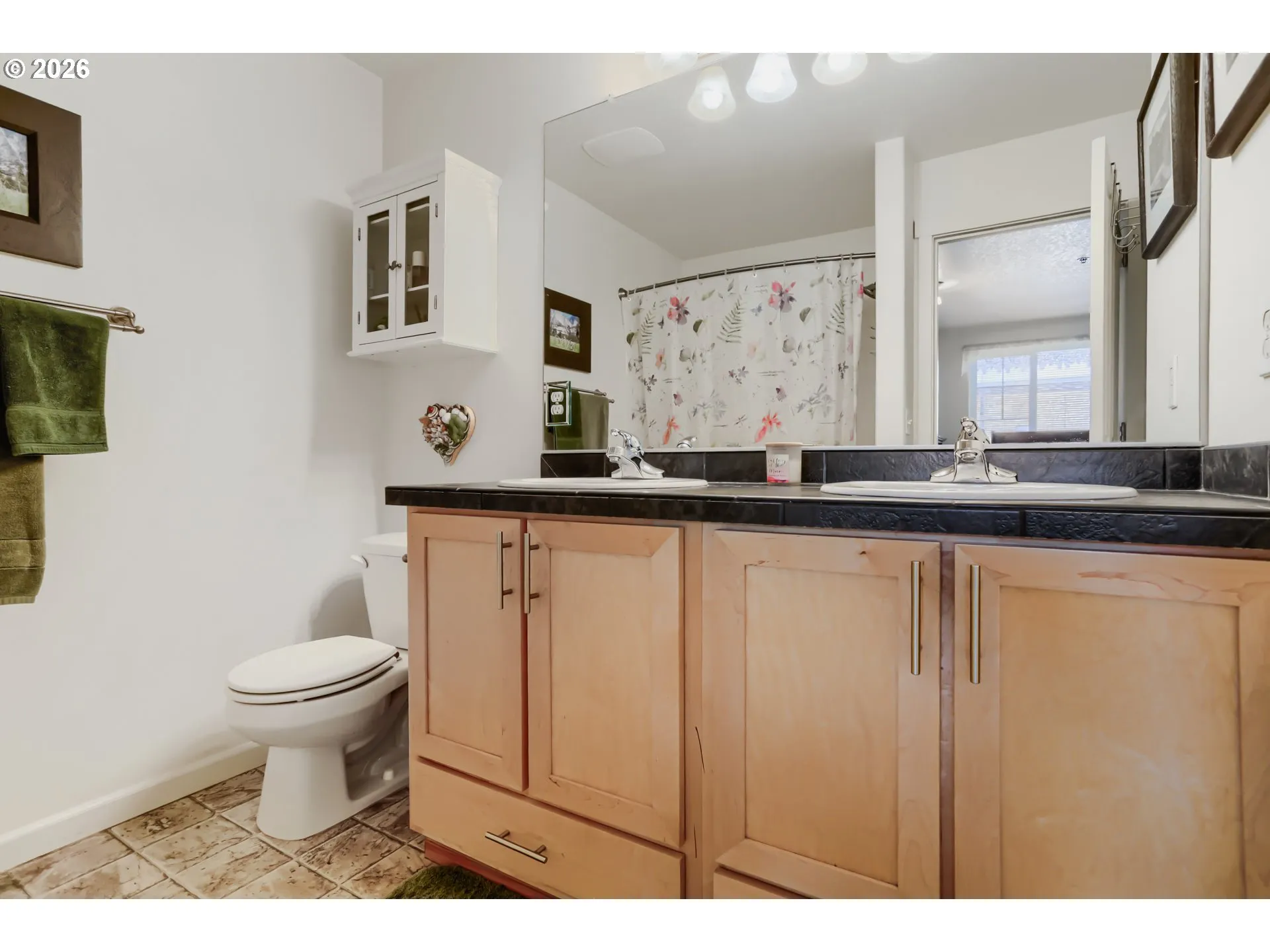 Bathroom, Attached-Double Sinks
