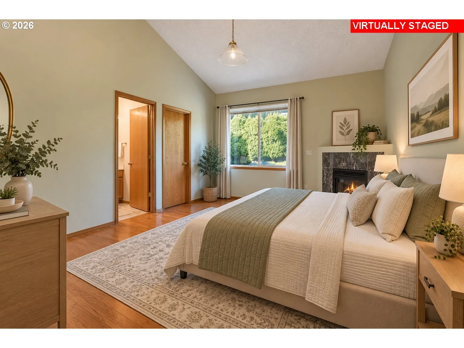 Primary Bedroom-Vaulted Ceilings