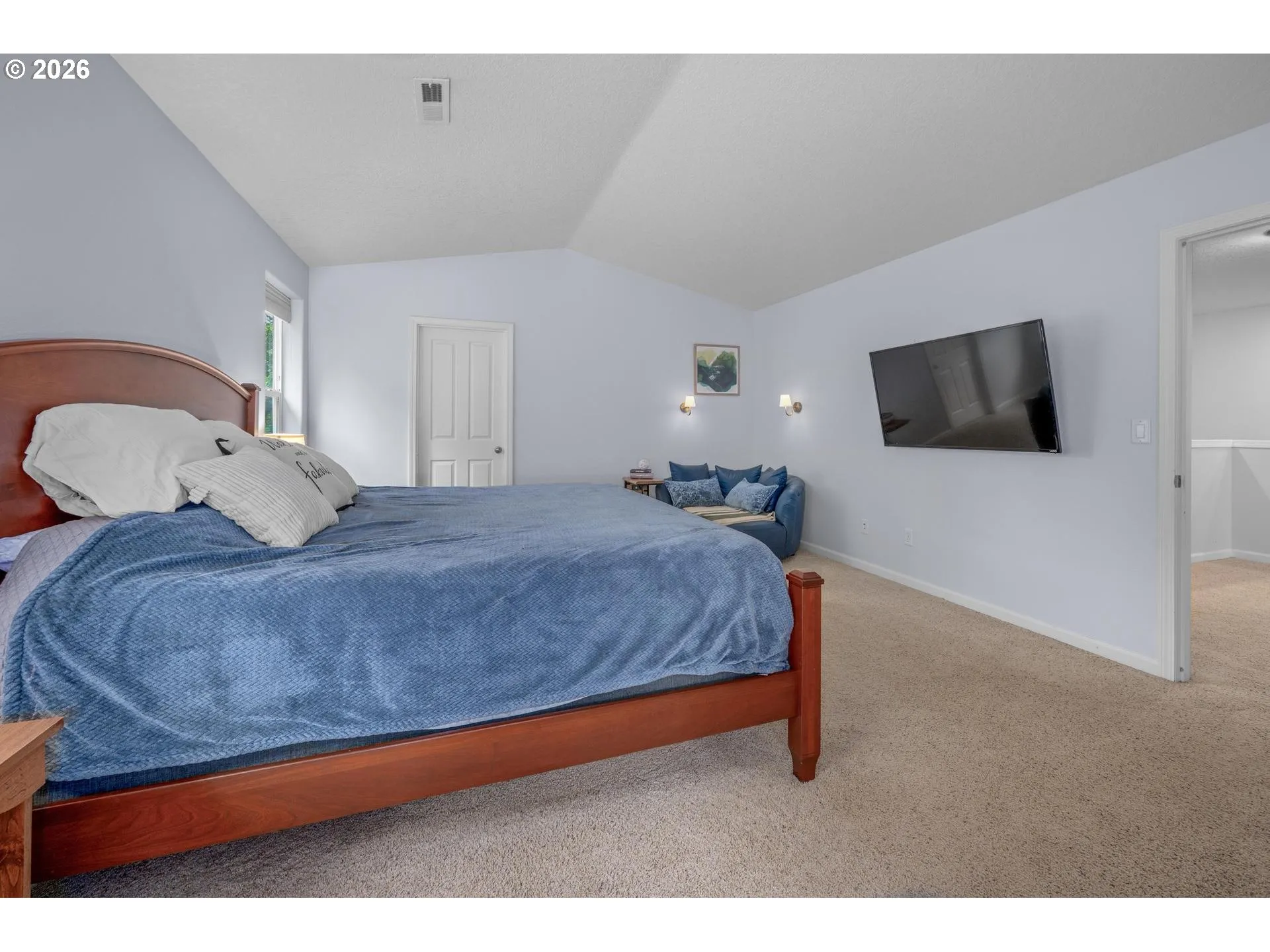 Owner's Suite Bedroom-Vaulted Ceilings