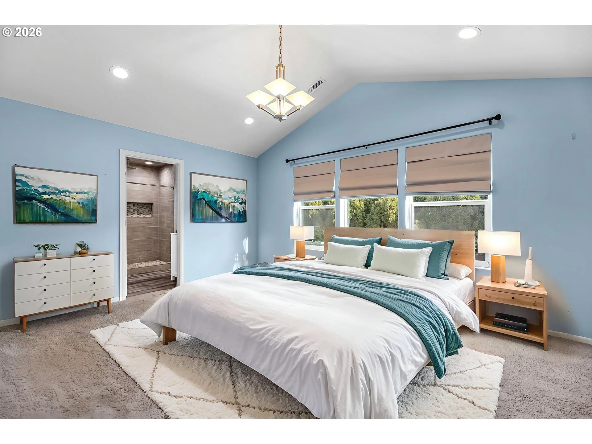 Primary Bedroom-Vaulted Ceilings
