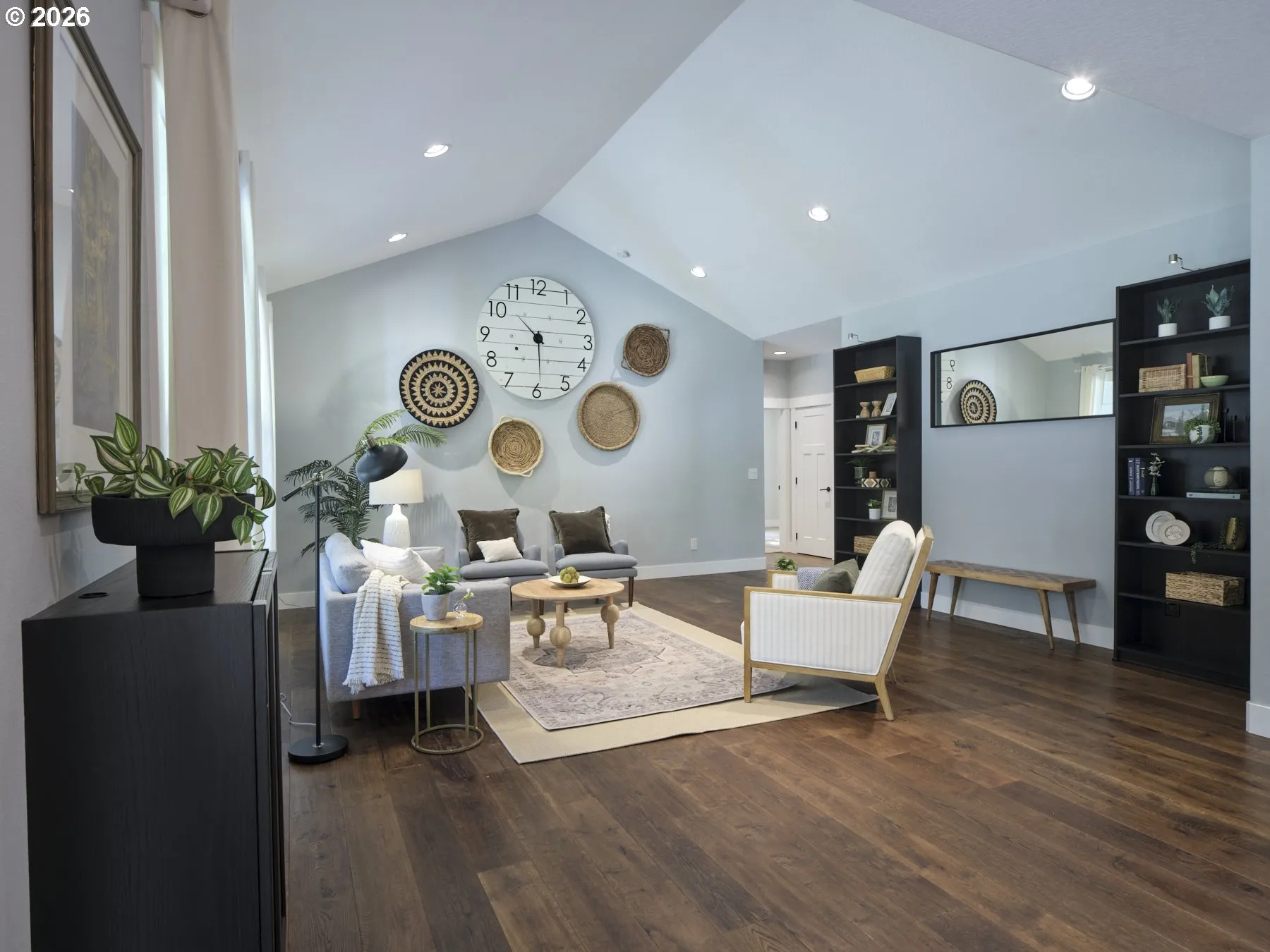 Living Room-Vaulted Ceilings
