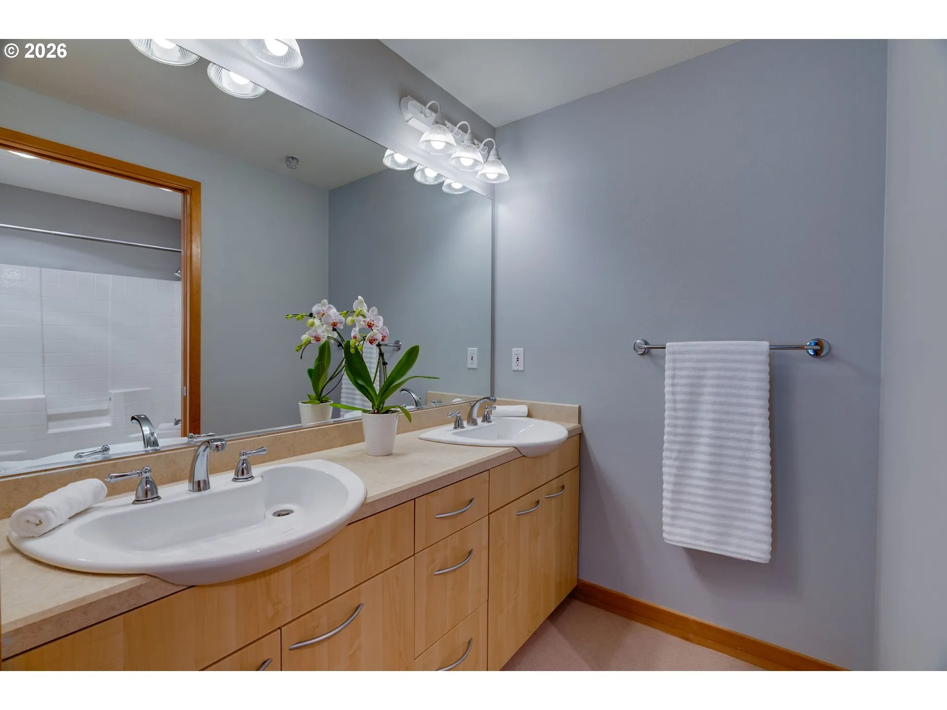 Bathroom, Attached-Double Sinks