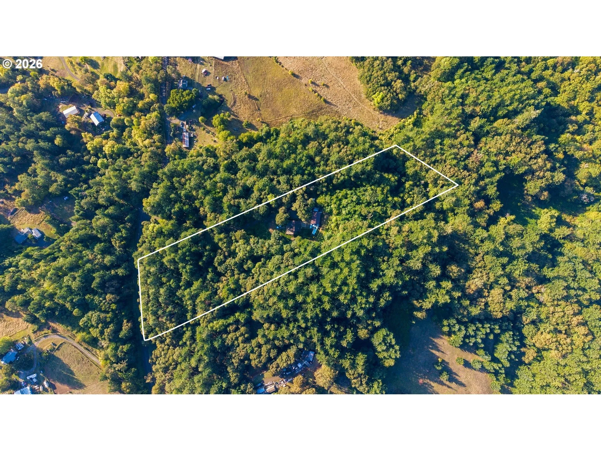 Approximate Property Lines-Wooded / Acreage