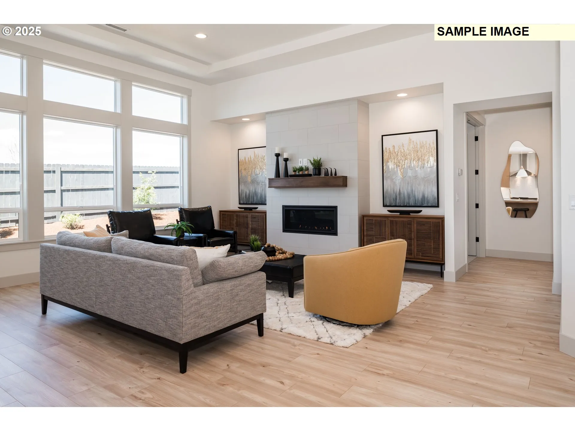 Great Room-Coffered Ceilings