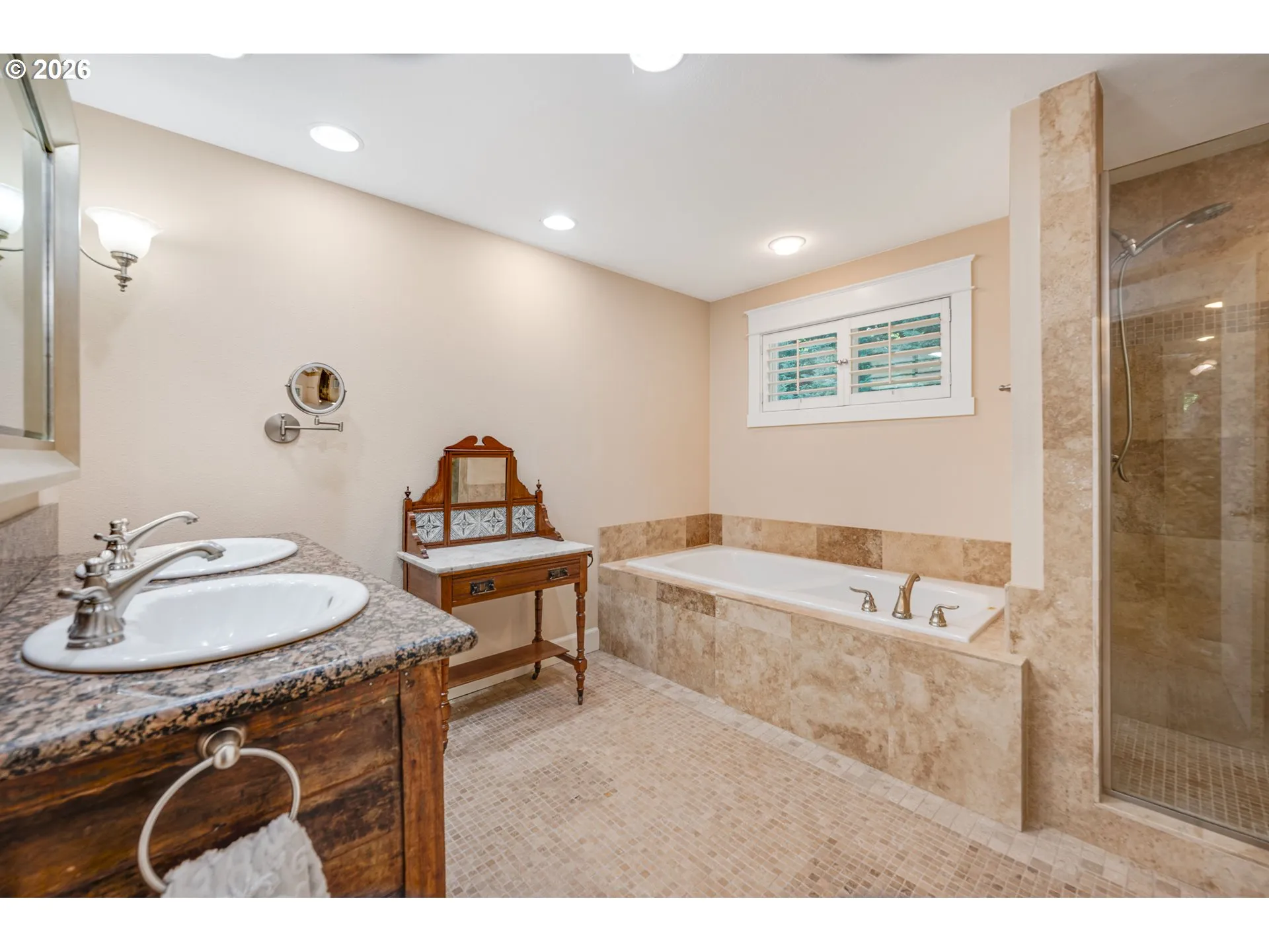 Bathroom, Attached-Double Sinks