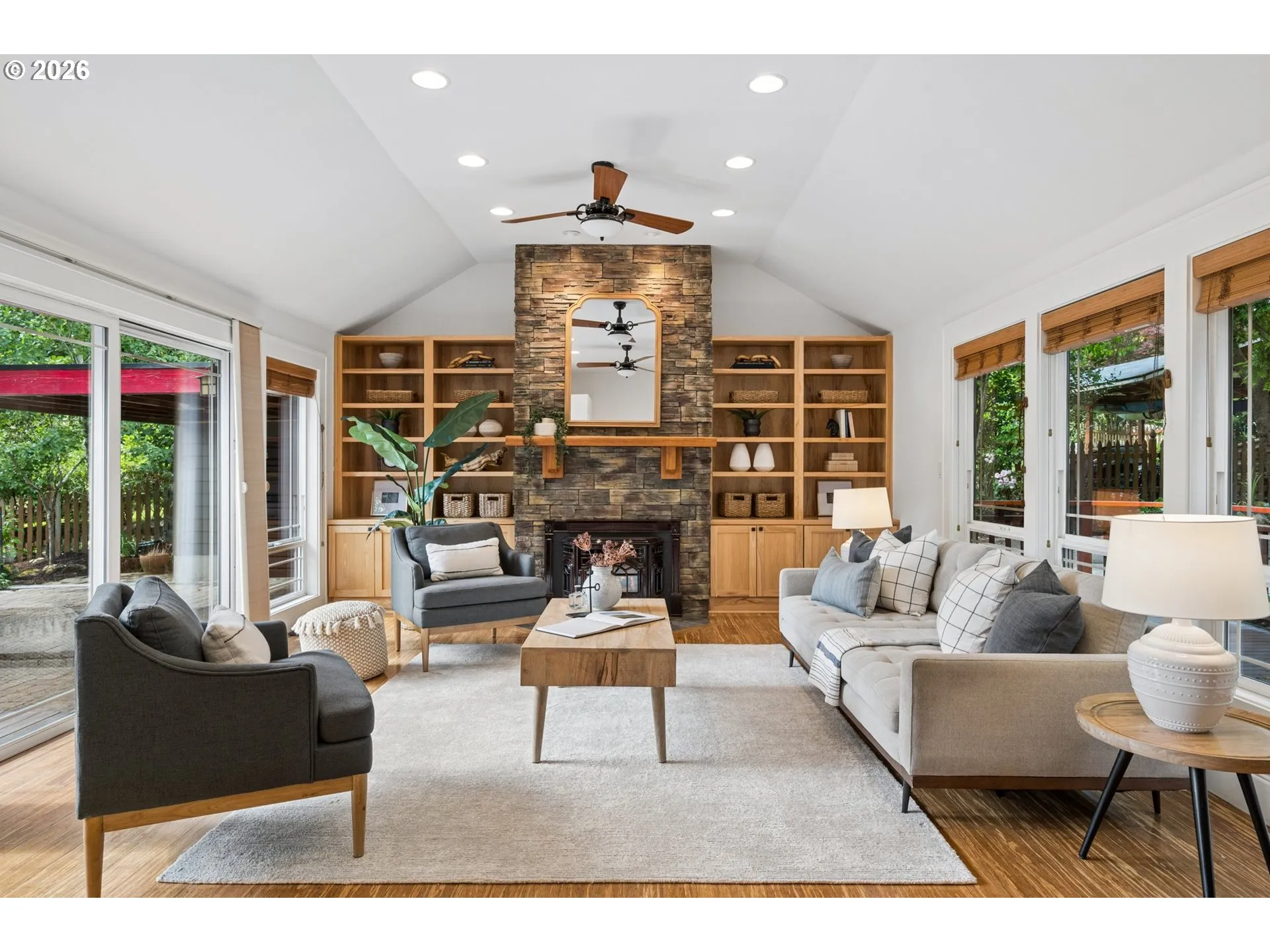 Living Room-Vaulted Ceilings