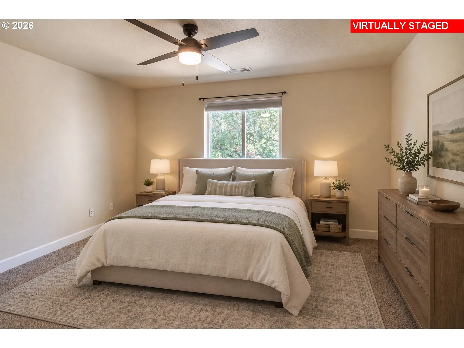 Bedroom, Primary-Ceiling Fan