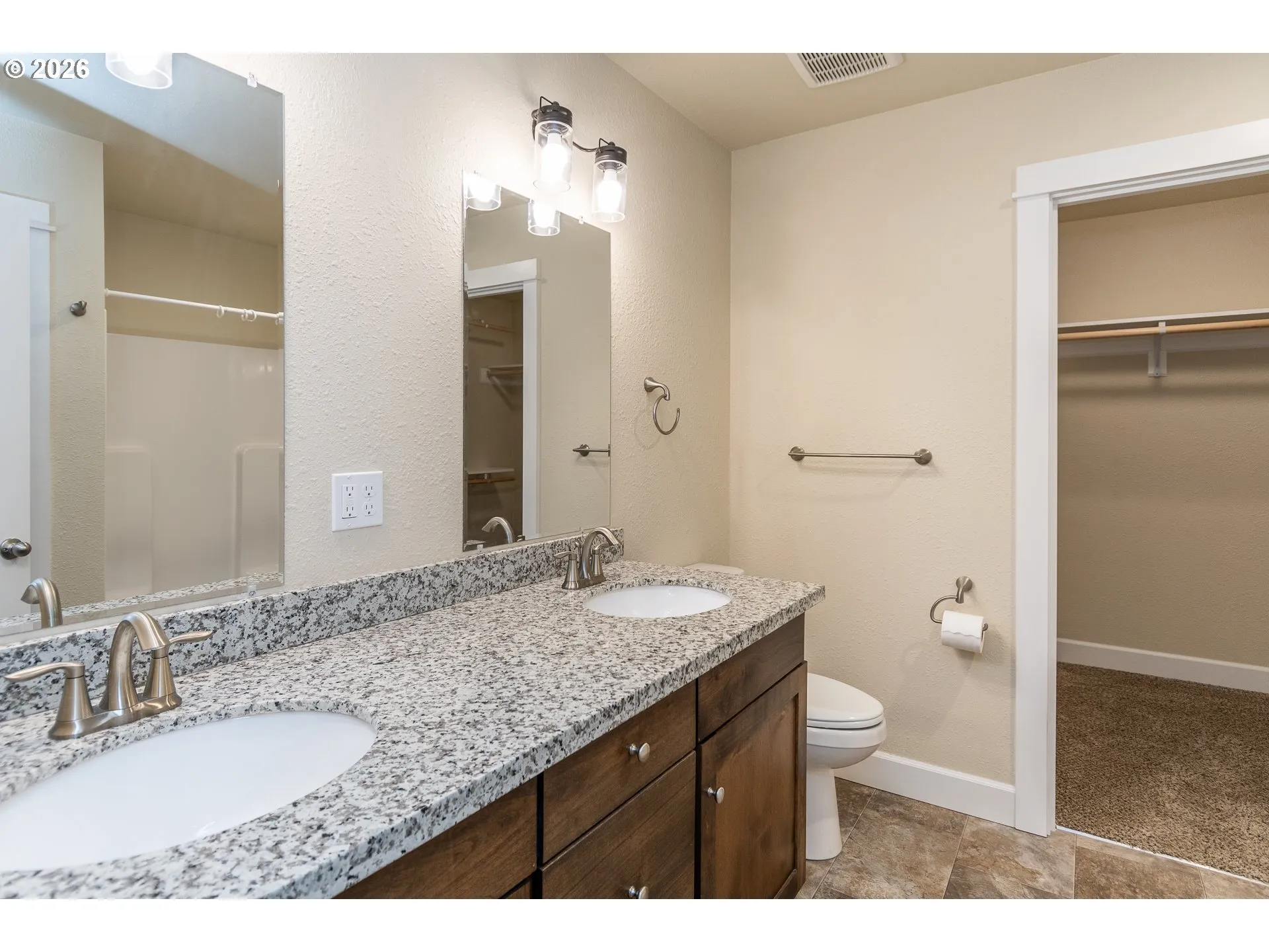 Bathroom, Attached-Double Sinks